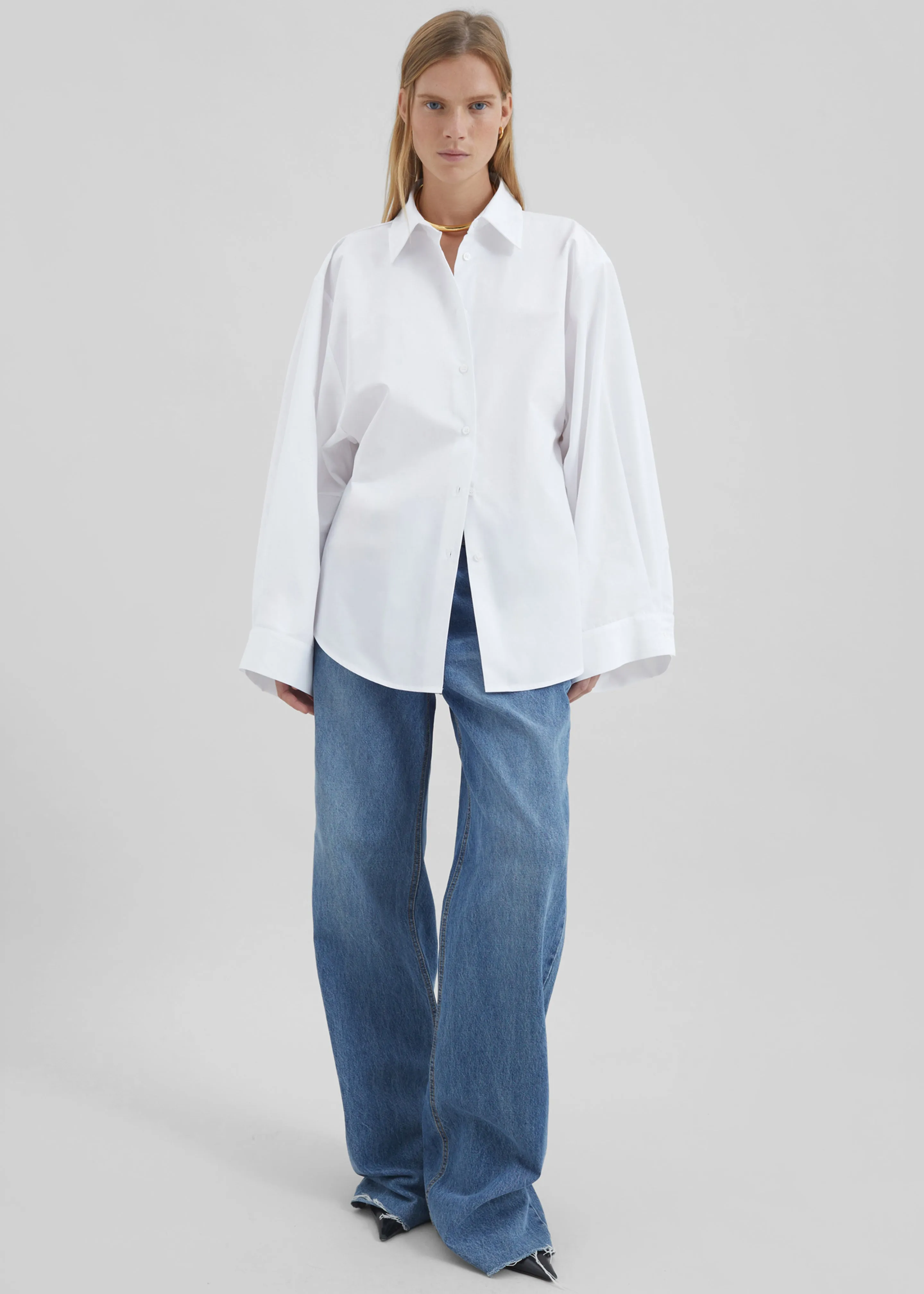 Tila Wide Sleeve Shirt - White sold by Frankie Shop product image thumbnail 2