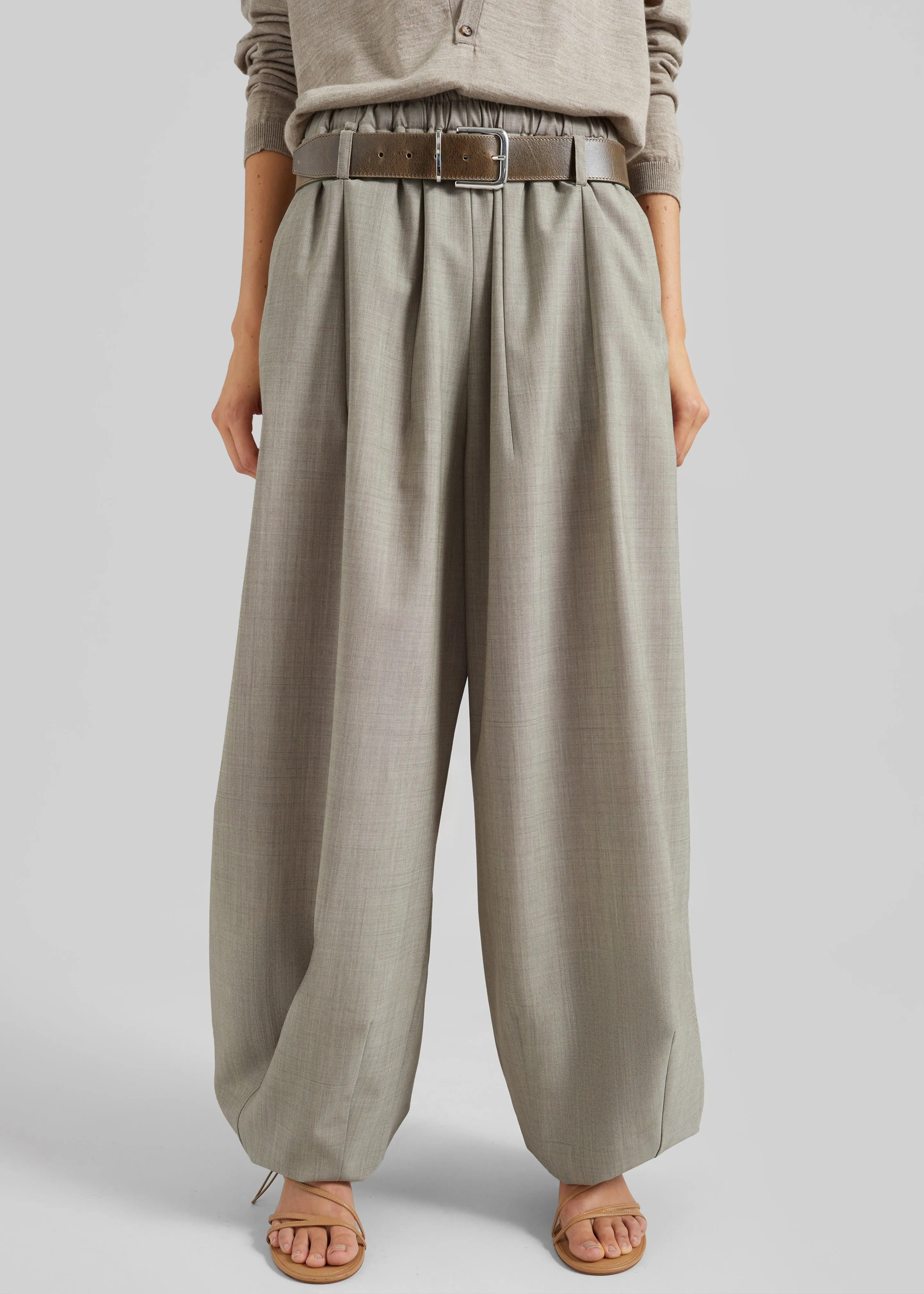 Oakdale Track Pants - Beige Melange sold by Frankie Shop product image thumbnail 3