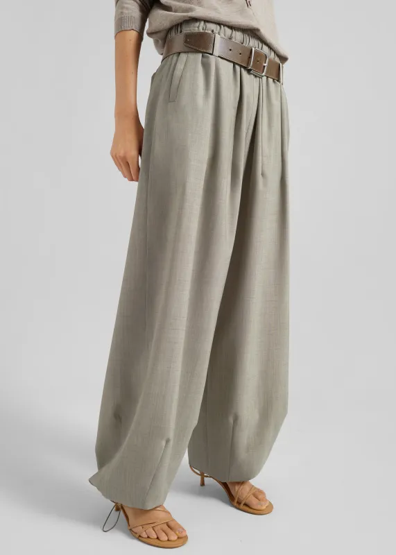 Oakdale Track Pants - Beige Melange made by Frankie Shop