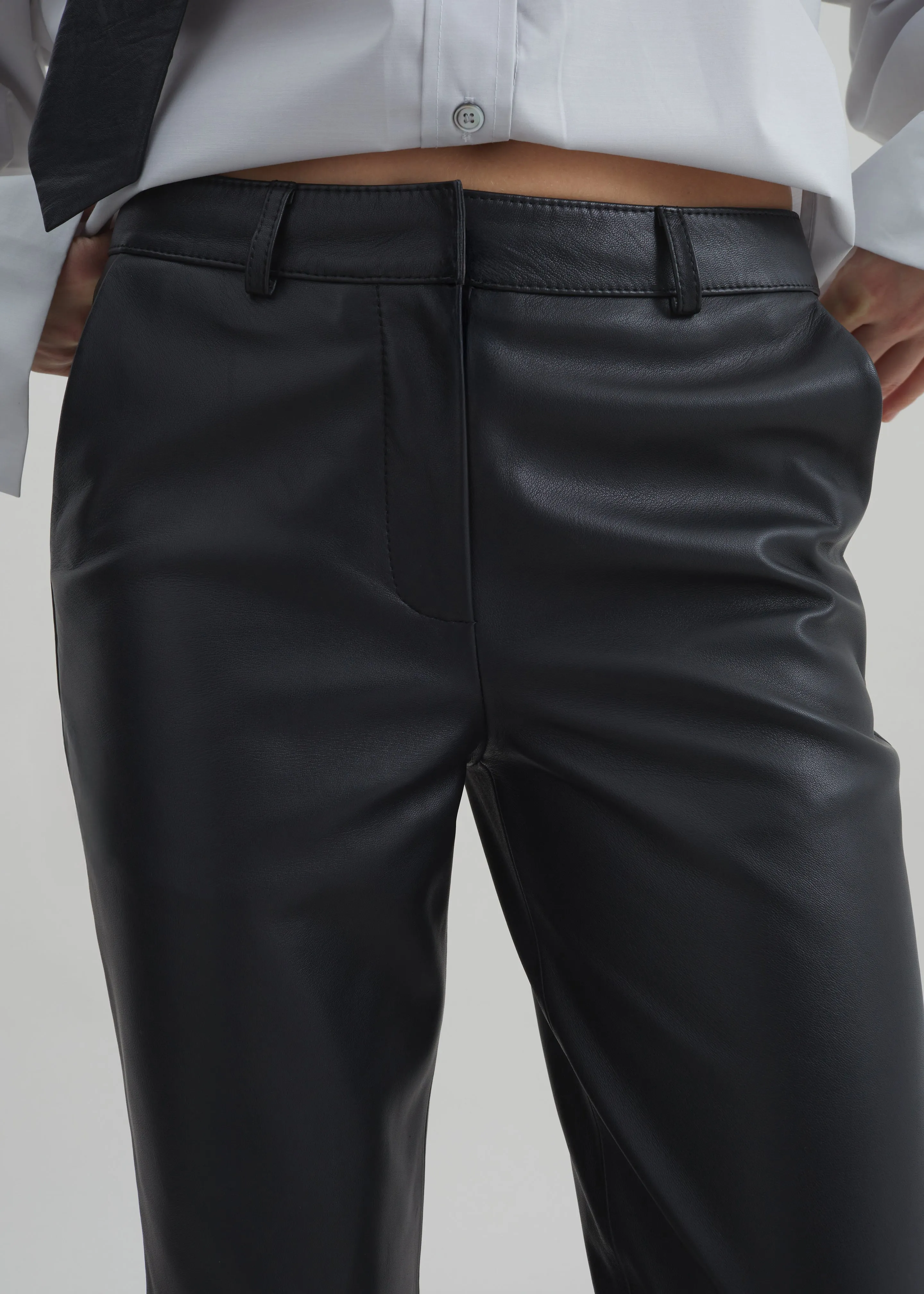 Lior Leather Capri Pants - Black sold by Frankie Shop product image thumbnail 5