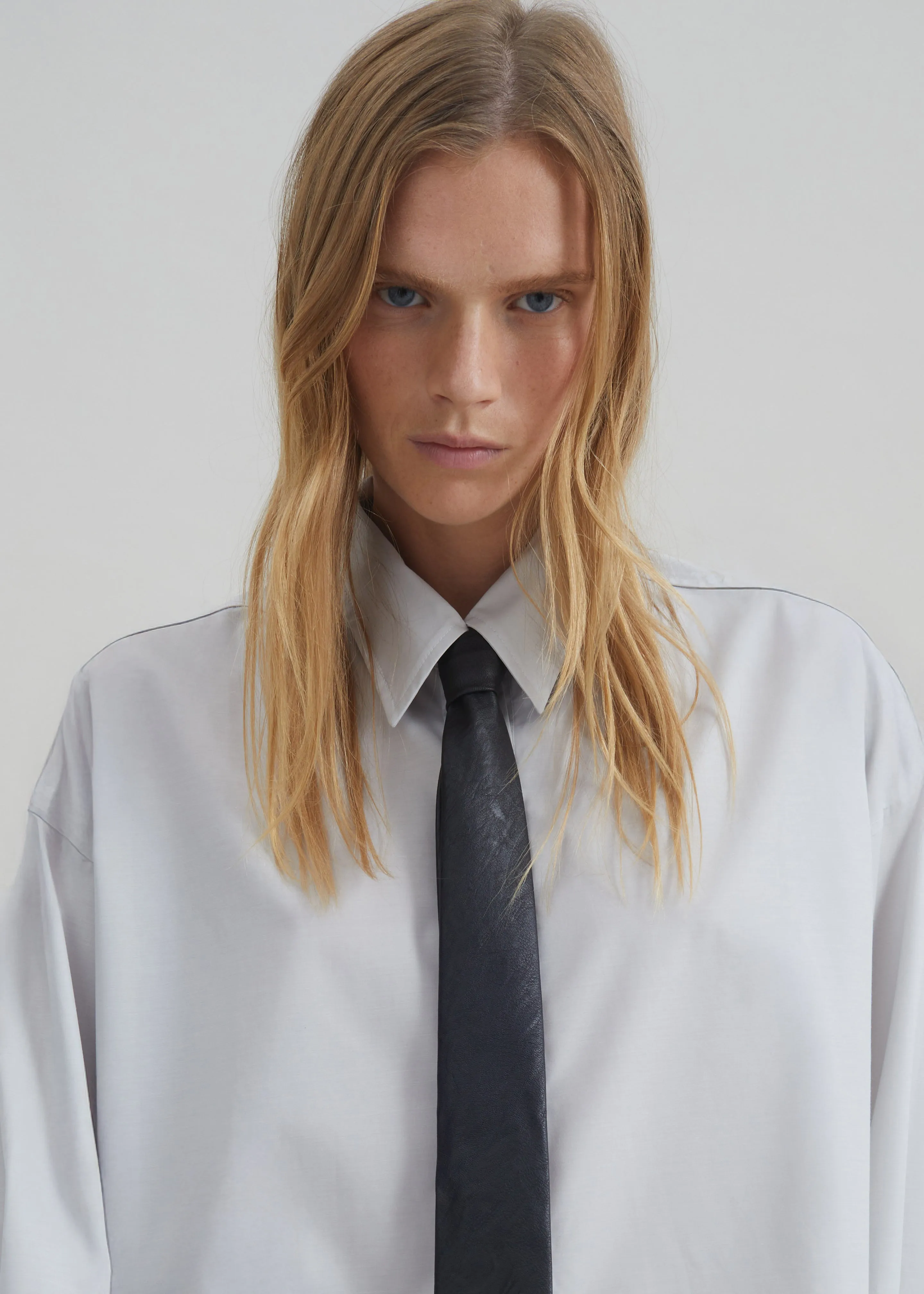 Arlen Cotton Boxy Shirt - Slate Grey sold by Frankie Shop product image thumbnail 4