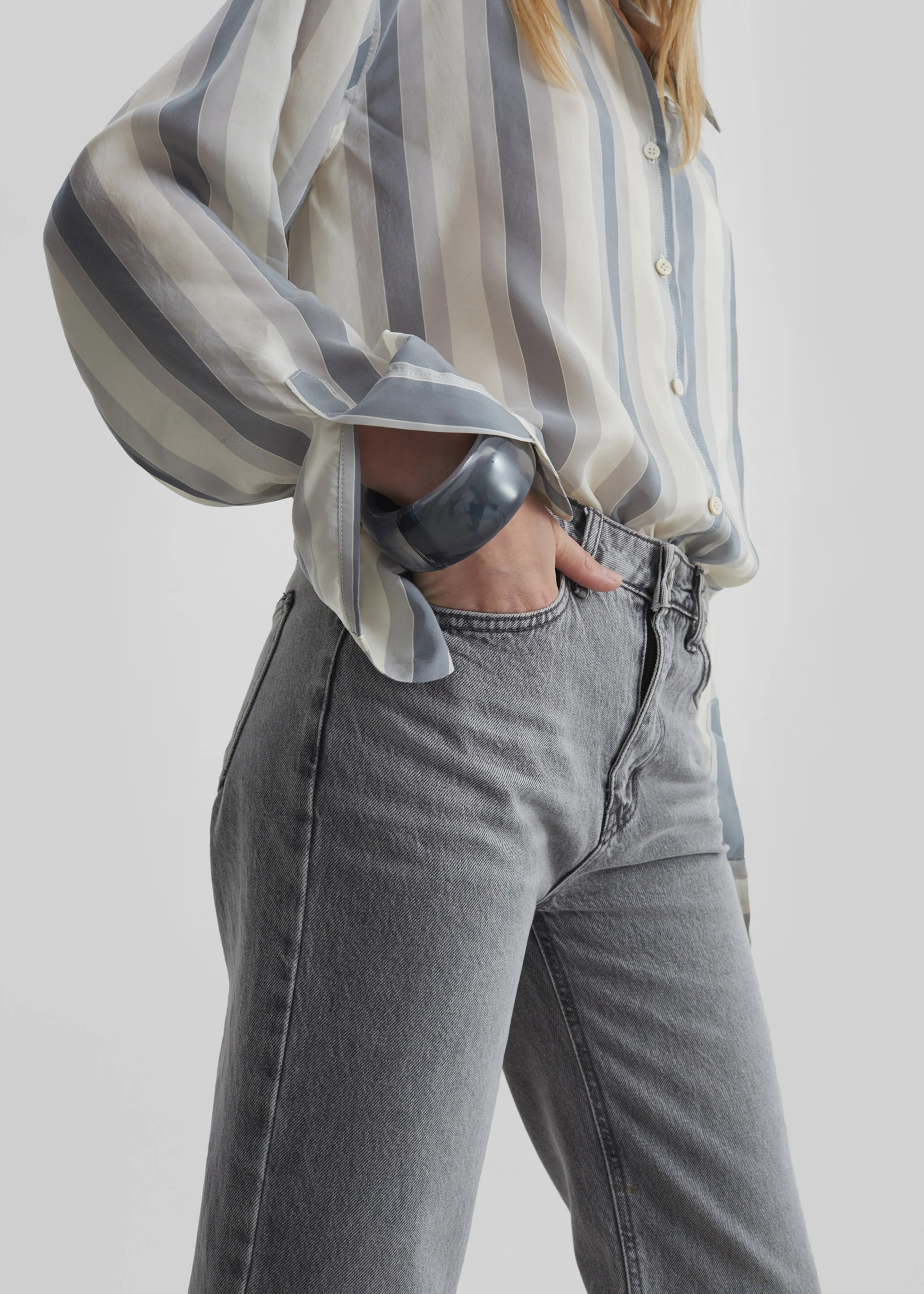 Cig Straight Jeans - Grey Wash sold by Frankie Shop product image thumbnail 3