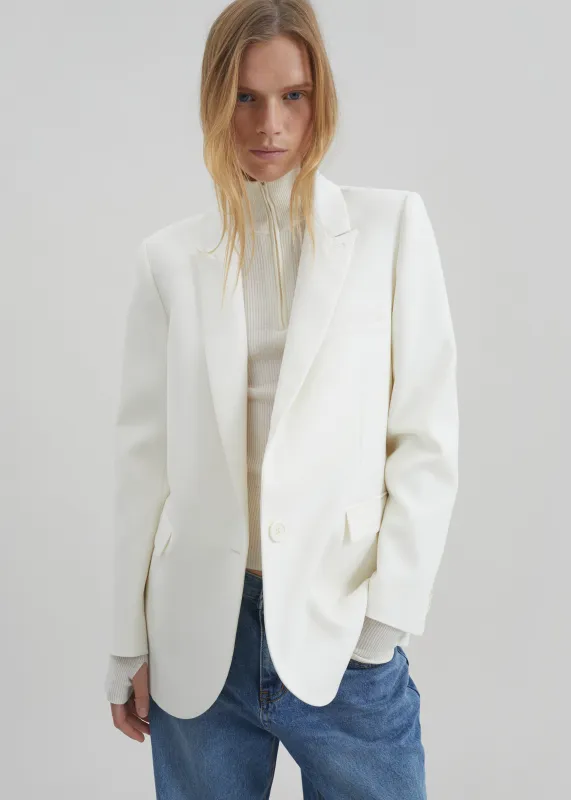 Amelia Tailored Blazer - White made by Frankie Shop