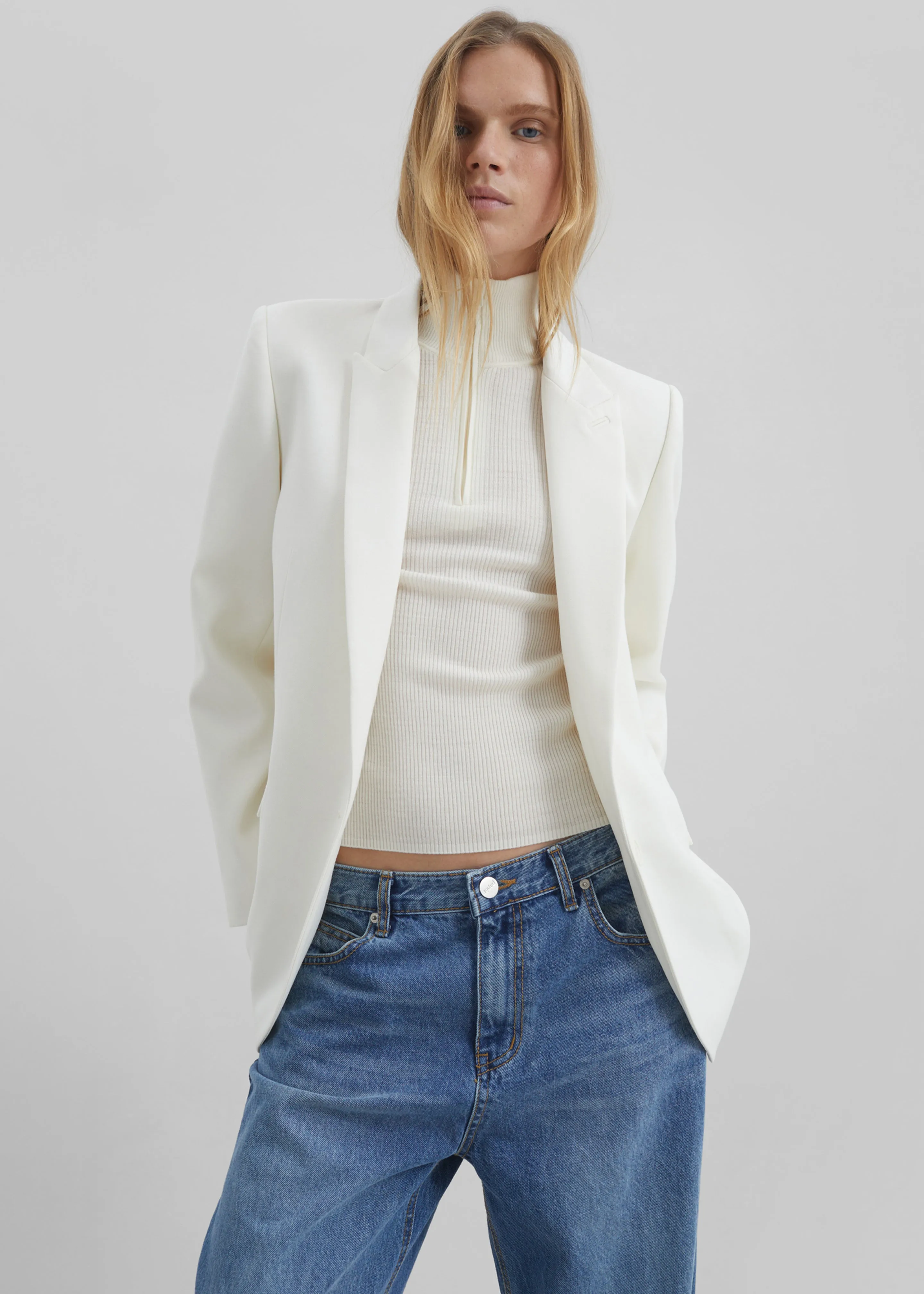 Amelia Tailored Blazer - White sold by Frankie Shop product image thumbnail 4