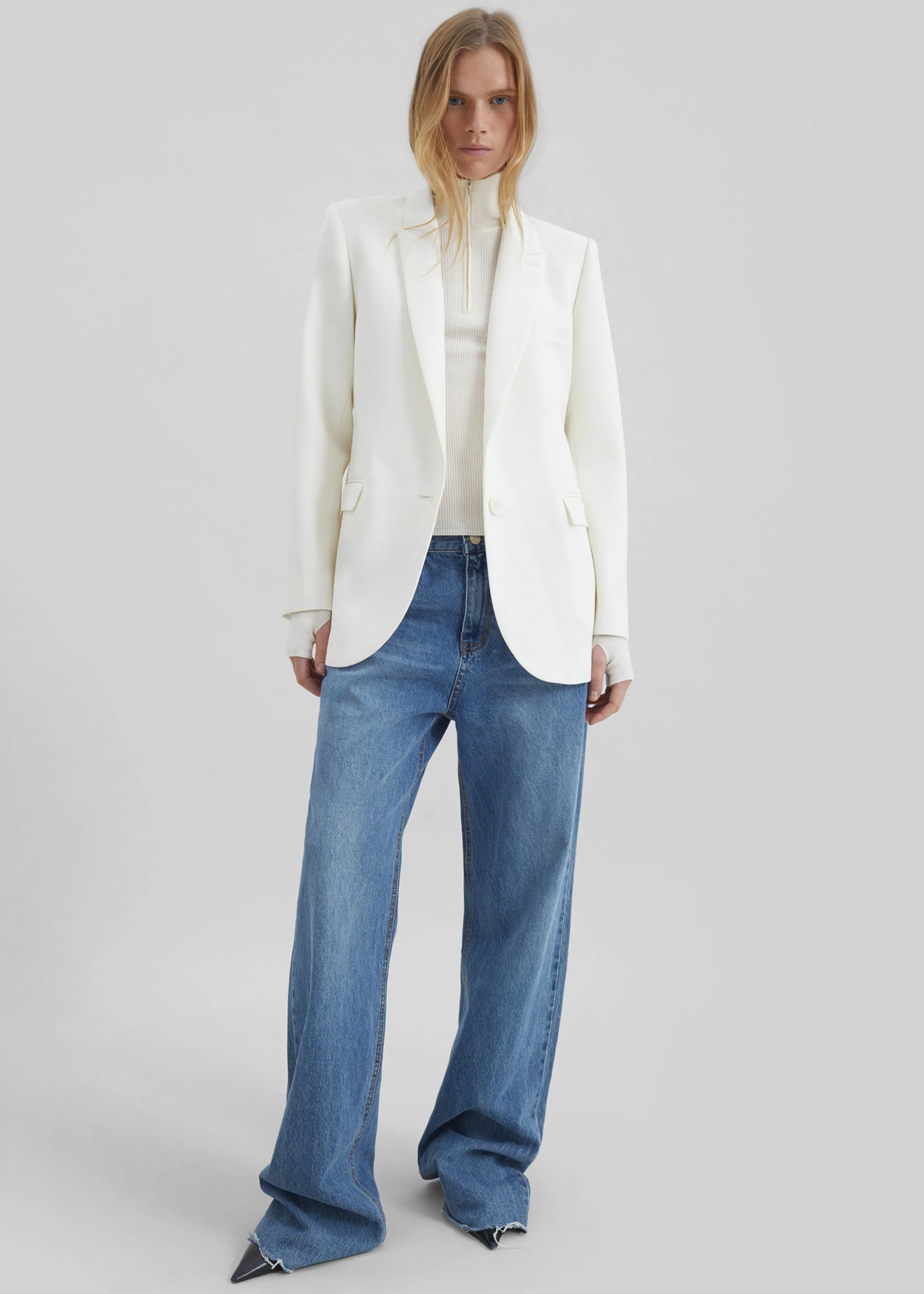 Amelia Tailored Blazer - White sold by Frankie Shop product image thumbnail 5