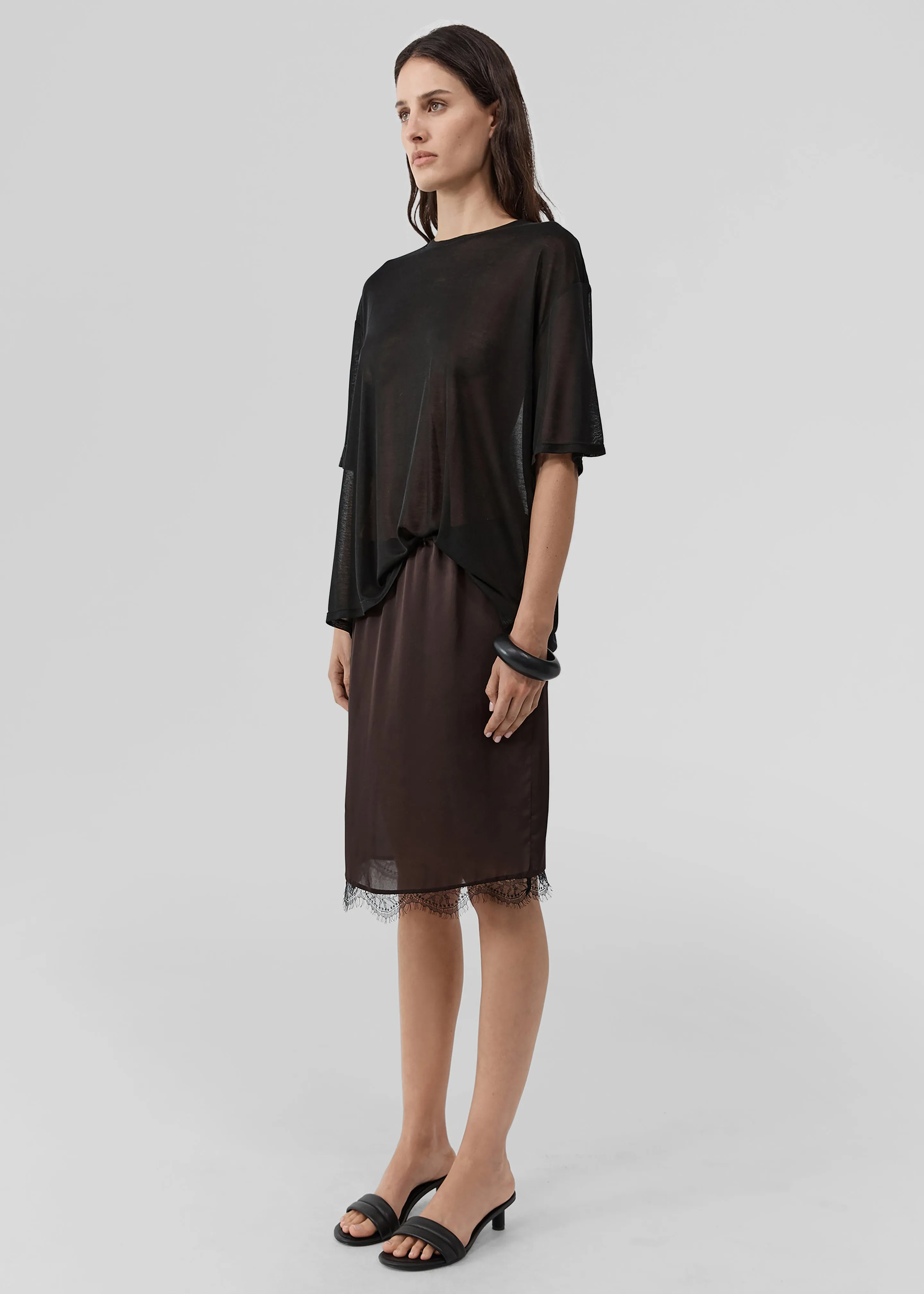 St. Agni Fine Jersey Relaxed Tee - Black sold by Frankie Shop product image thumbnail 3