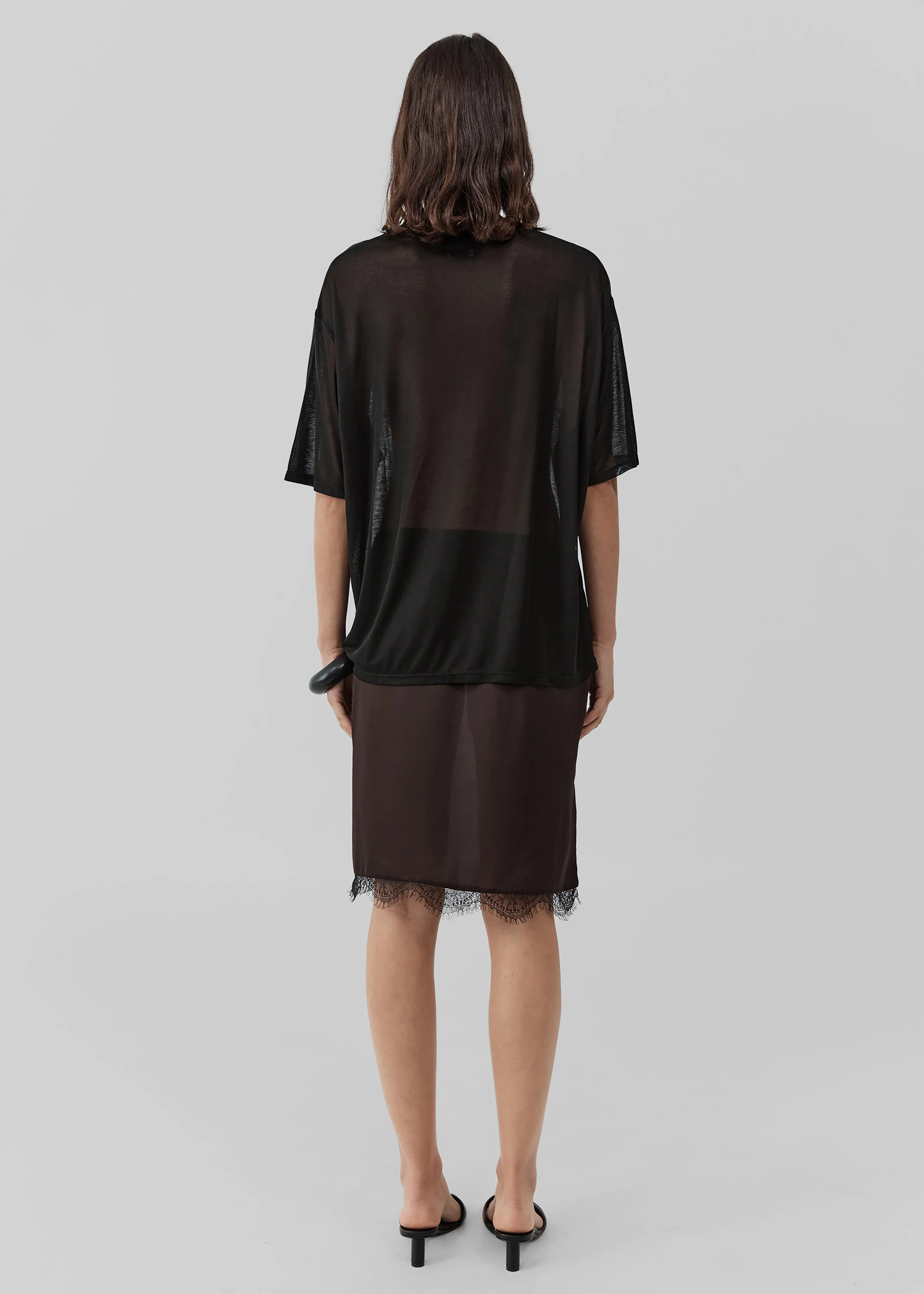 St. Agni Fine Jersey Relaxed Tee - Black sold by Frankie Shop product image thumbnail 4