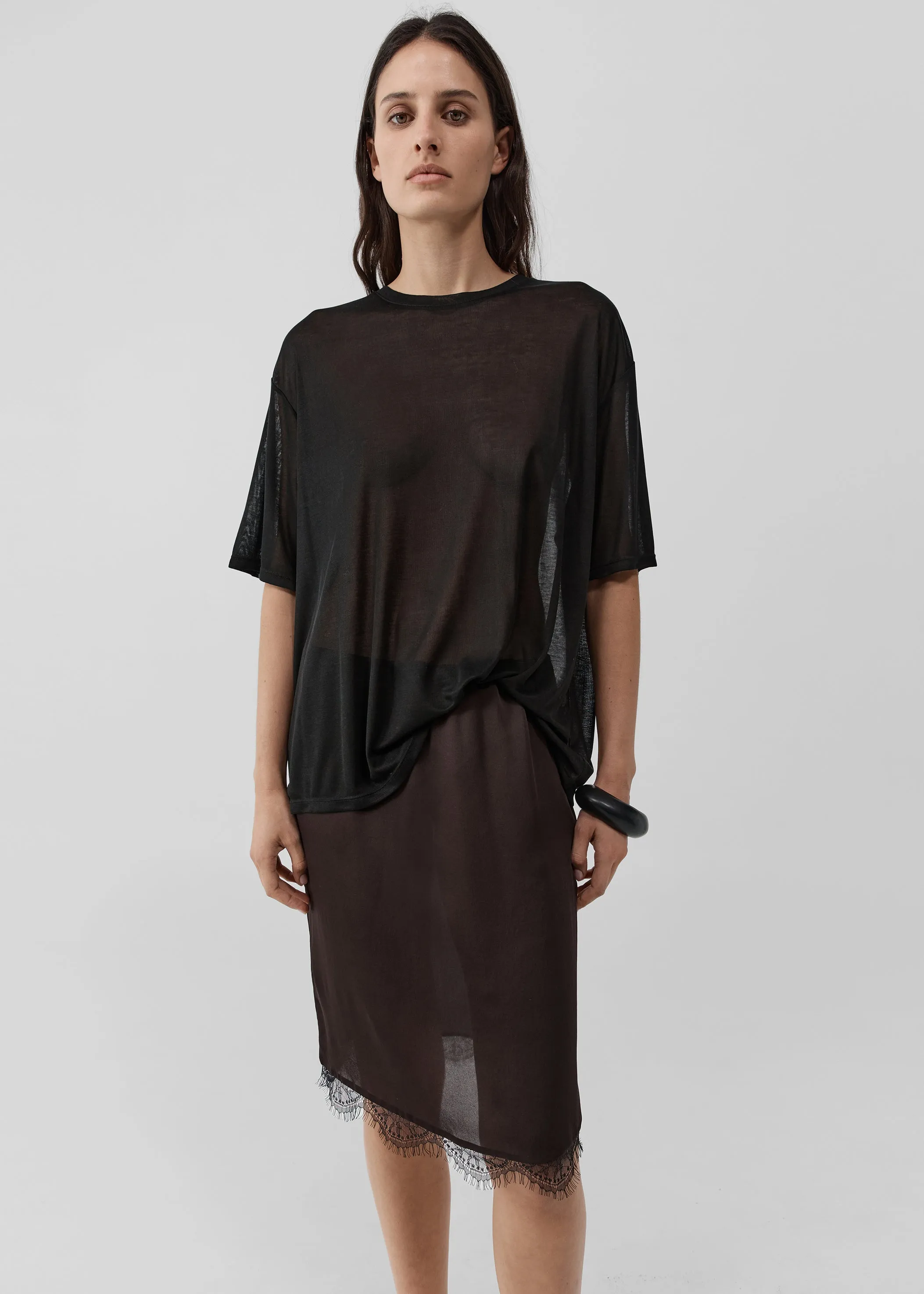 St. Agni Fine Lace Skirt - Bark sold by Frankie Shop product image thumbnail 3