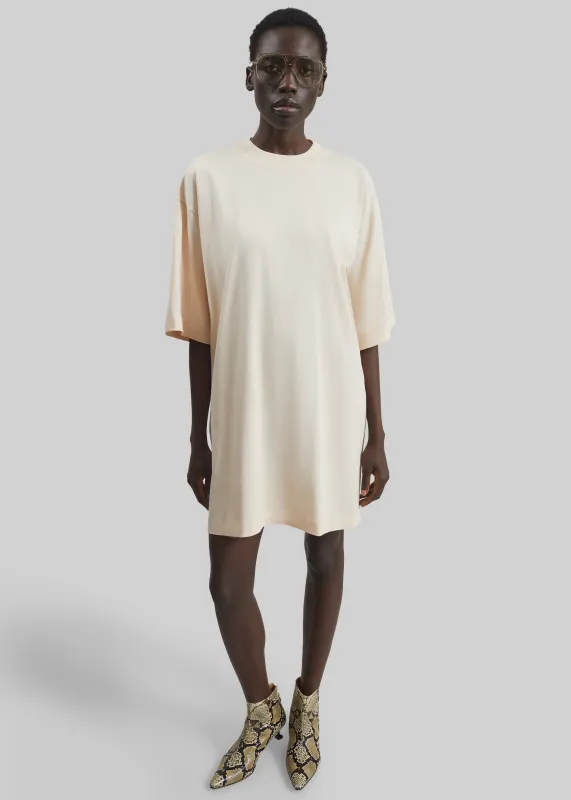 Loulou de Saison Ayaz Oversized T-Shirt Dress - Cream Rose made by Loulou De Saison