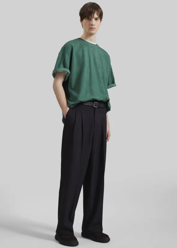 Halbert Pleated Trousers - Black sold by Frankie Shop