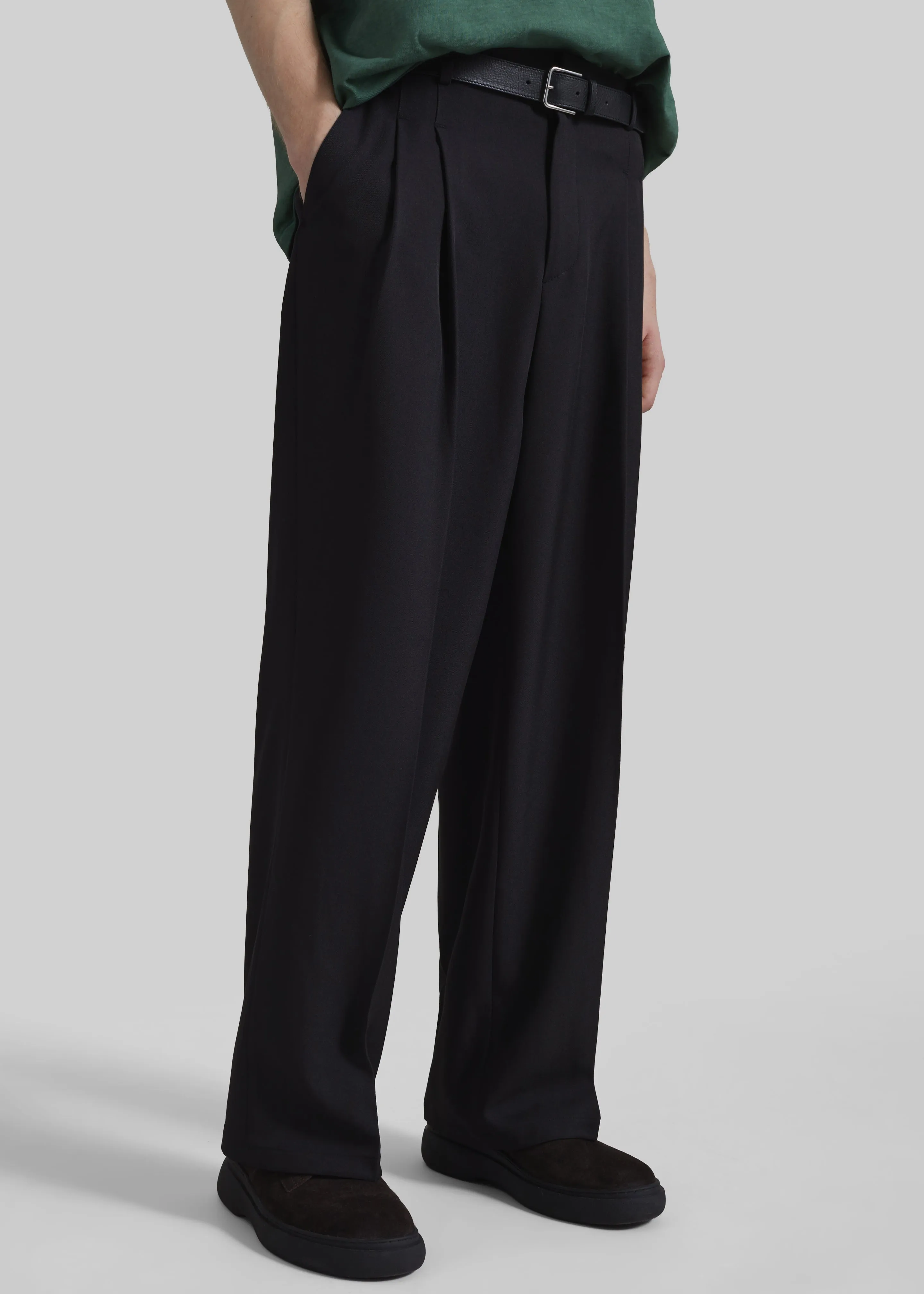 Halbert Pleated Trousers - Black sold by Frankie Shop product image thumbnail 5