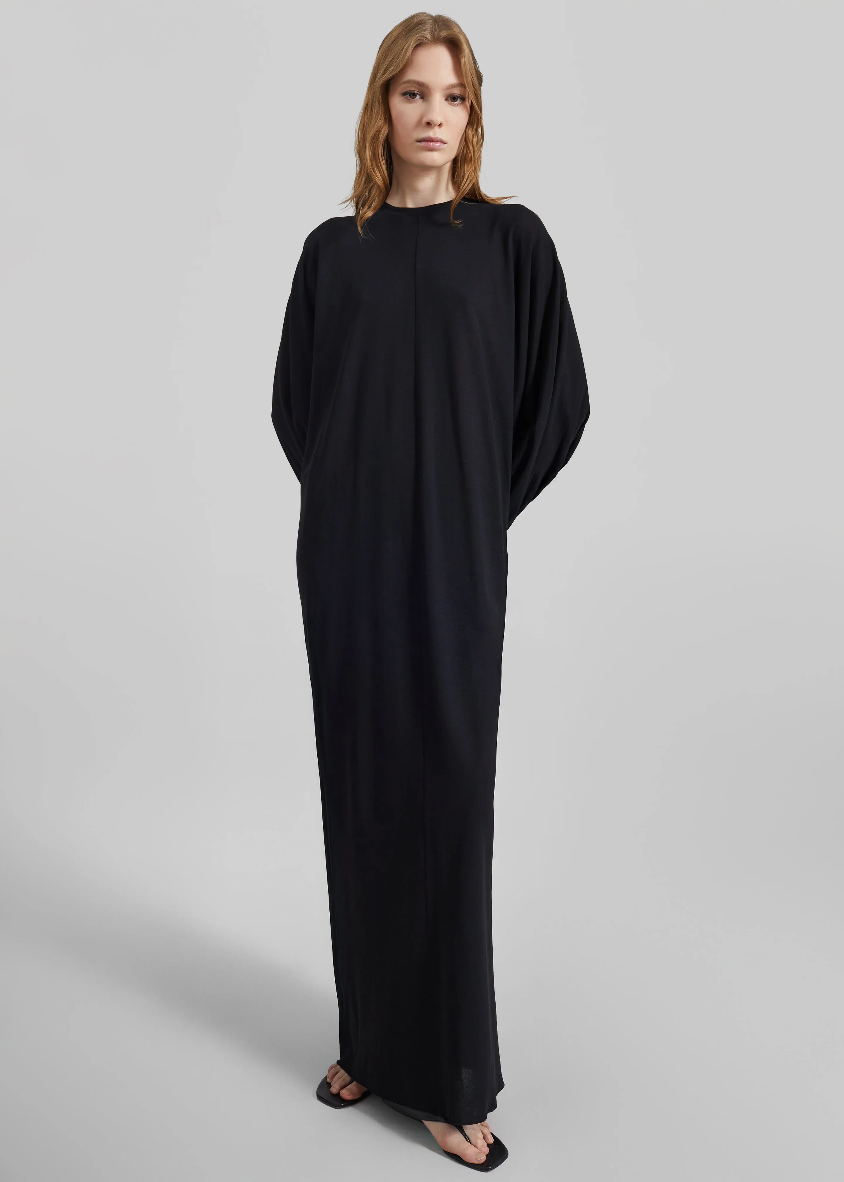 Darkpark Frida Light Jersey Cuff Long Sleeve Dress - Black sold by Frankie Shop