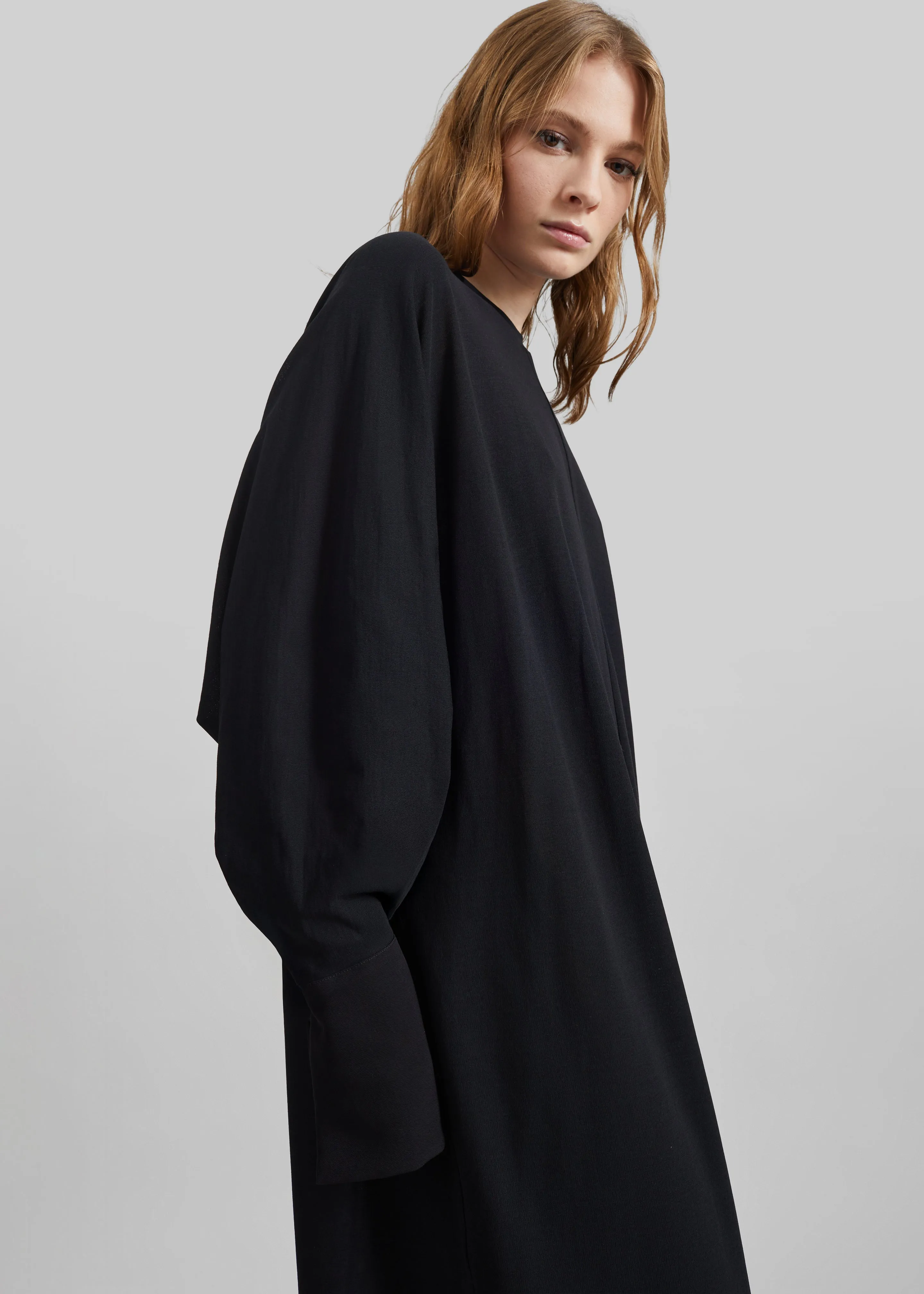 Darkpark Frida Light Jersey Cuff Long Sleeve Dress - Black sold by Frankie Shop product image thumbnail 4