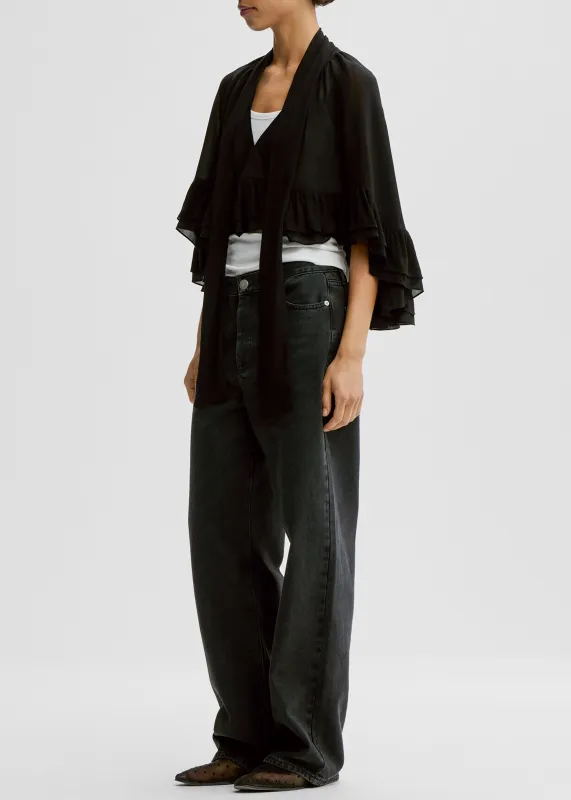 By Malene Birger Cedi Cape - Black made by By Malene Birger