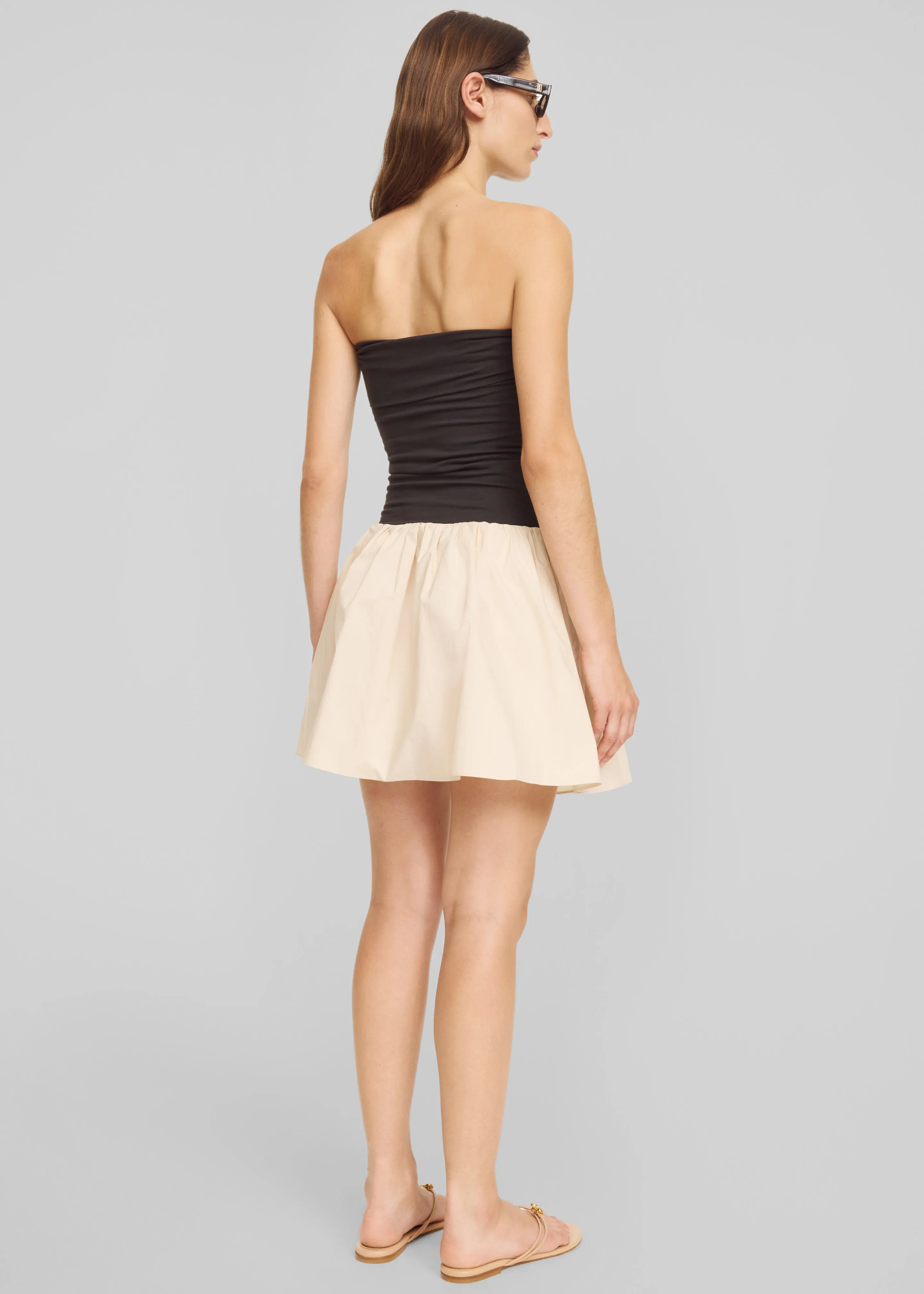 By Malene Birger Marcia Cotton Mini Dress - Oyster Gray sold by Frankie Shop product image thumbnail 3