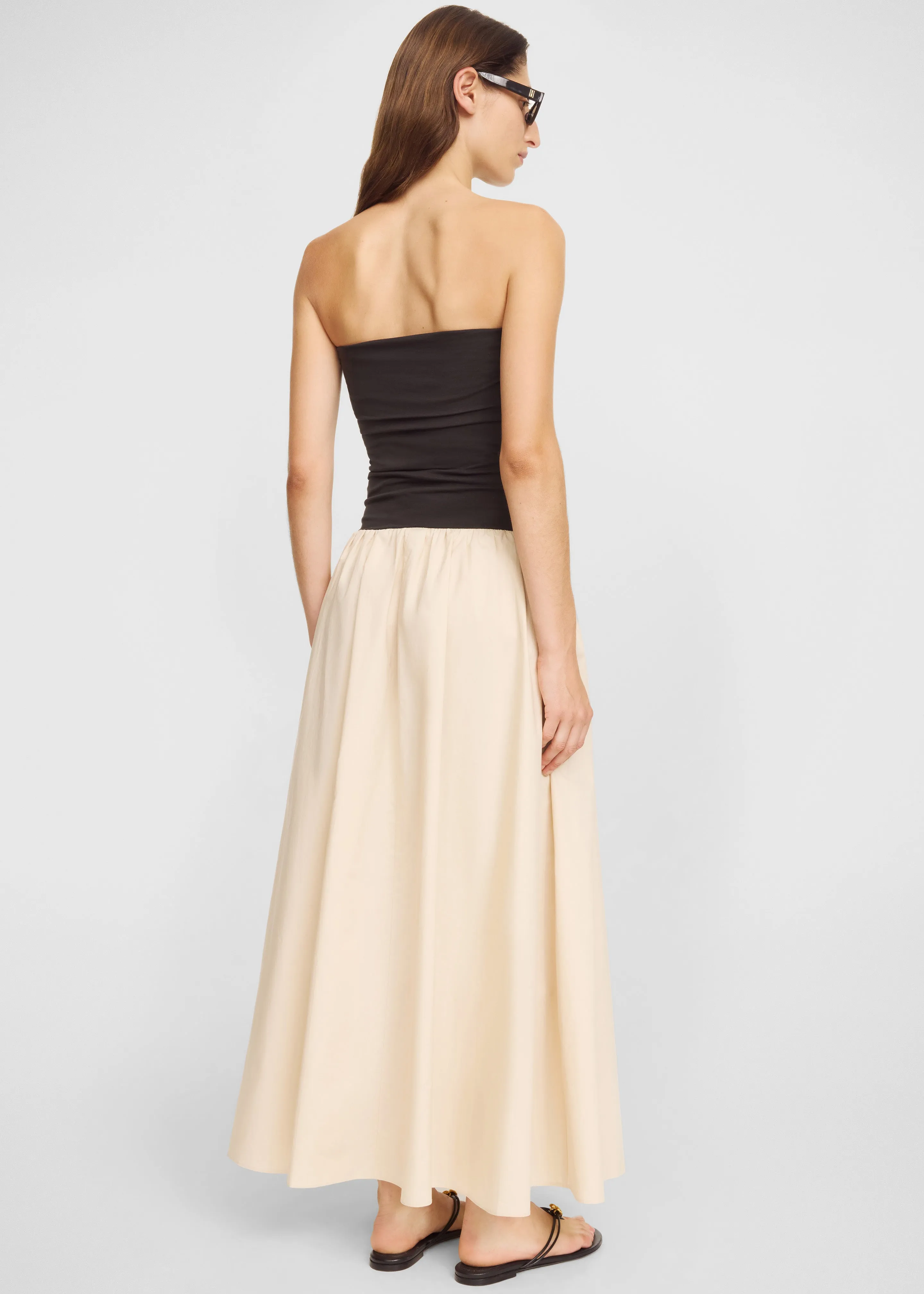 By Malene Birger Marc Cotton Maxi Dress - Oyster Gray sold by Frankie Shop product image thumbnail 3