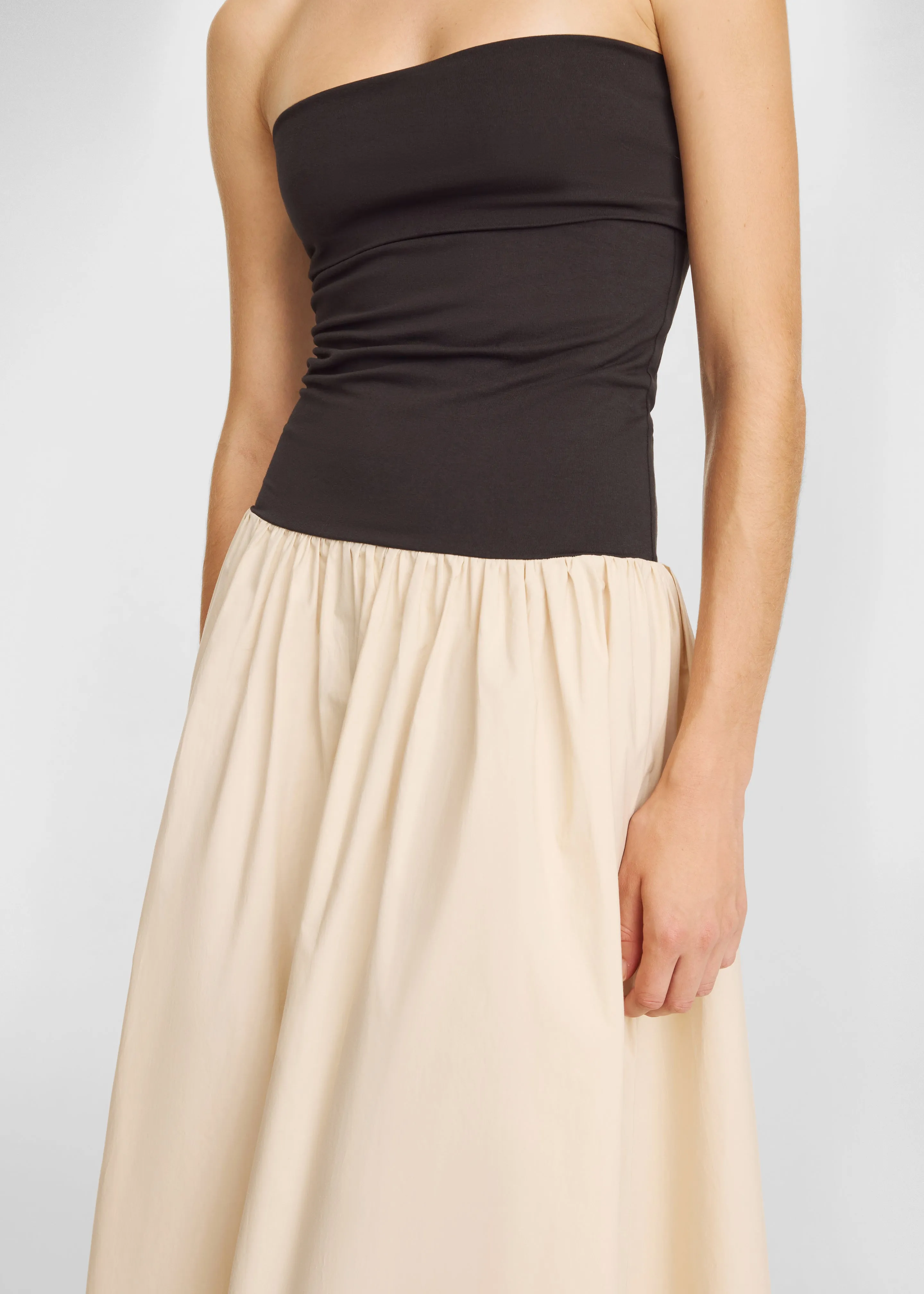 By Malene Birger Marc Cotton Maxi Dress - Oyster Gray sold by Frankie Shop product image thumbnail 2