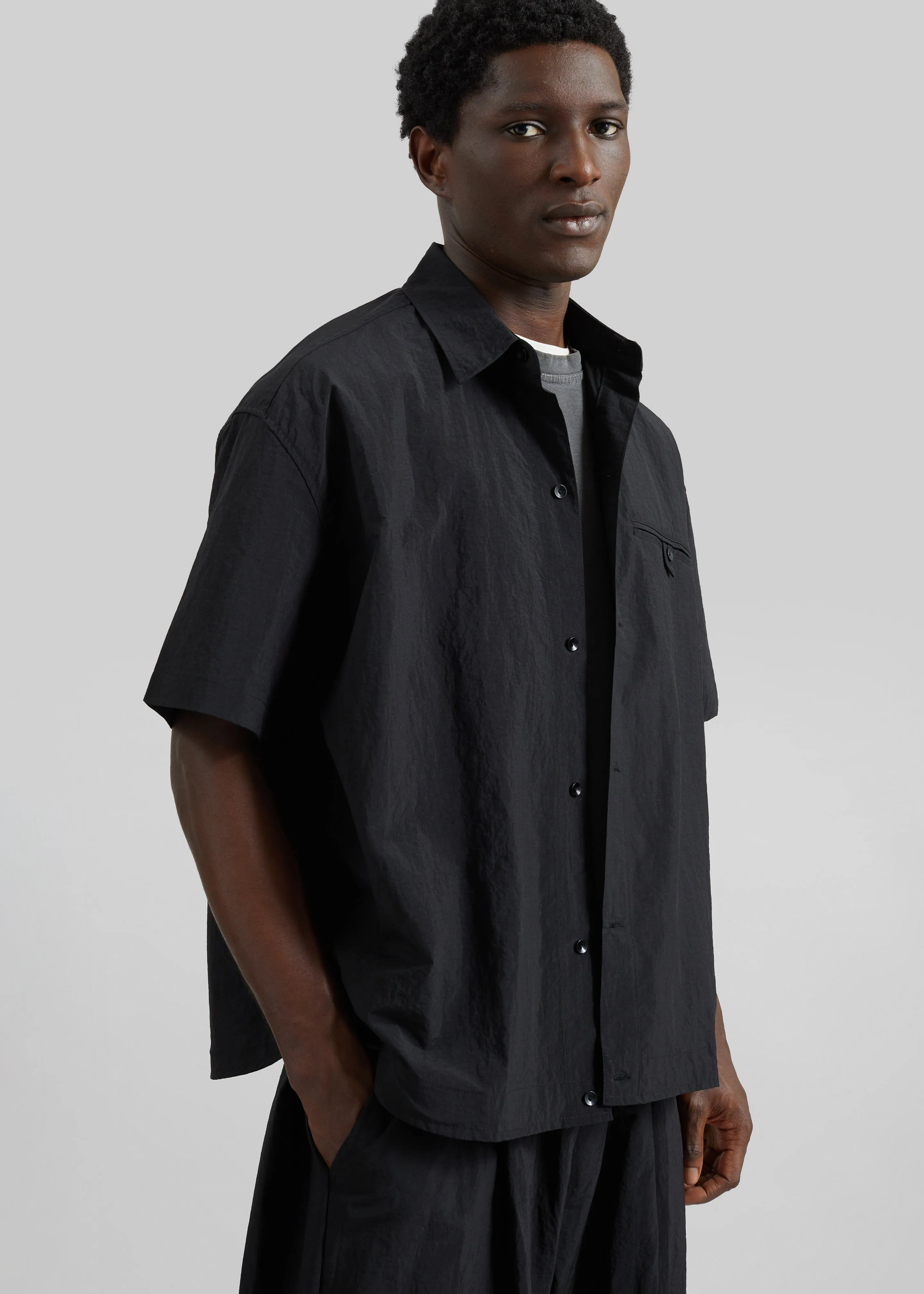 Belem Drawstring Shirt - Black sold by Frankie Shop product image thumbnail 5