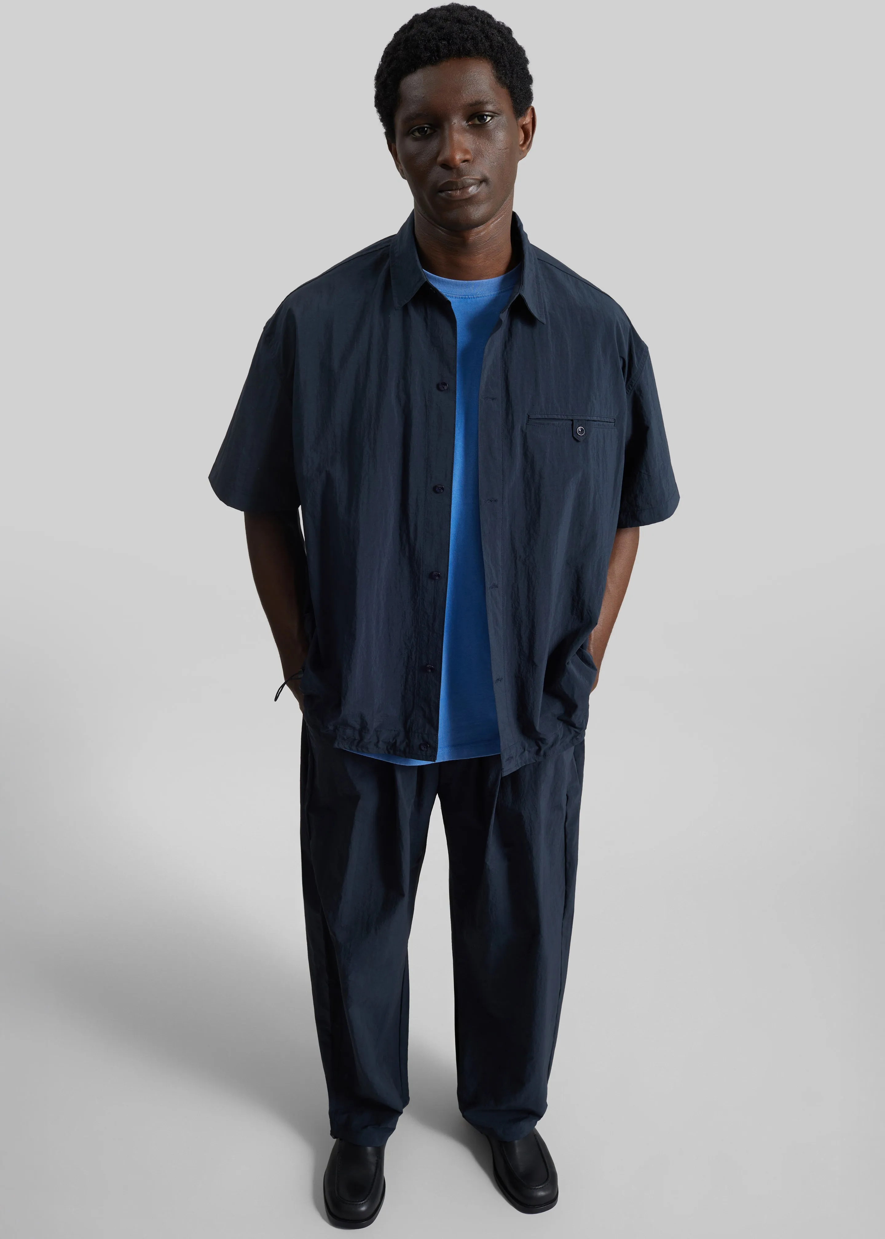 Belem Drawstring Shirt - Navy sold by Frankie Shop product image thumbnail 2