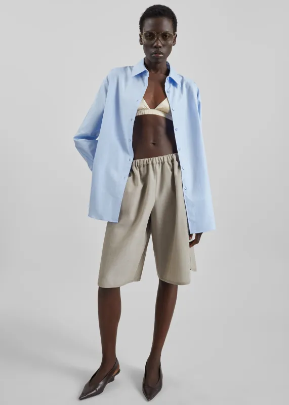 Nina Silk Bralette - Champagne made by Frankie Shop