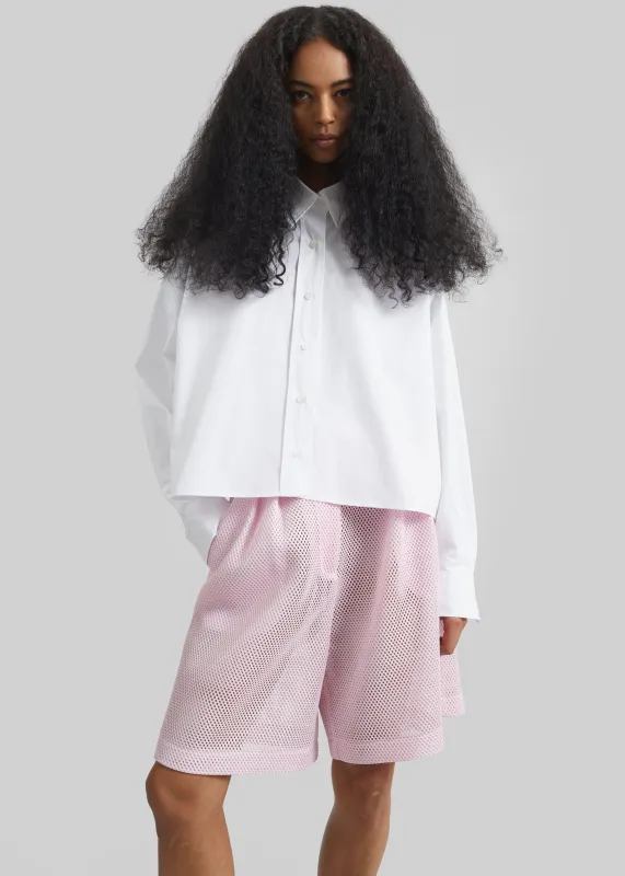 Arlen Cotton Boxy Shirt - White made by Frankie Shop