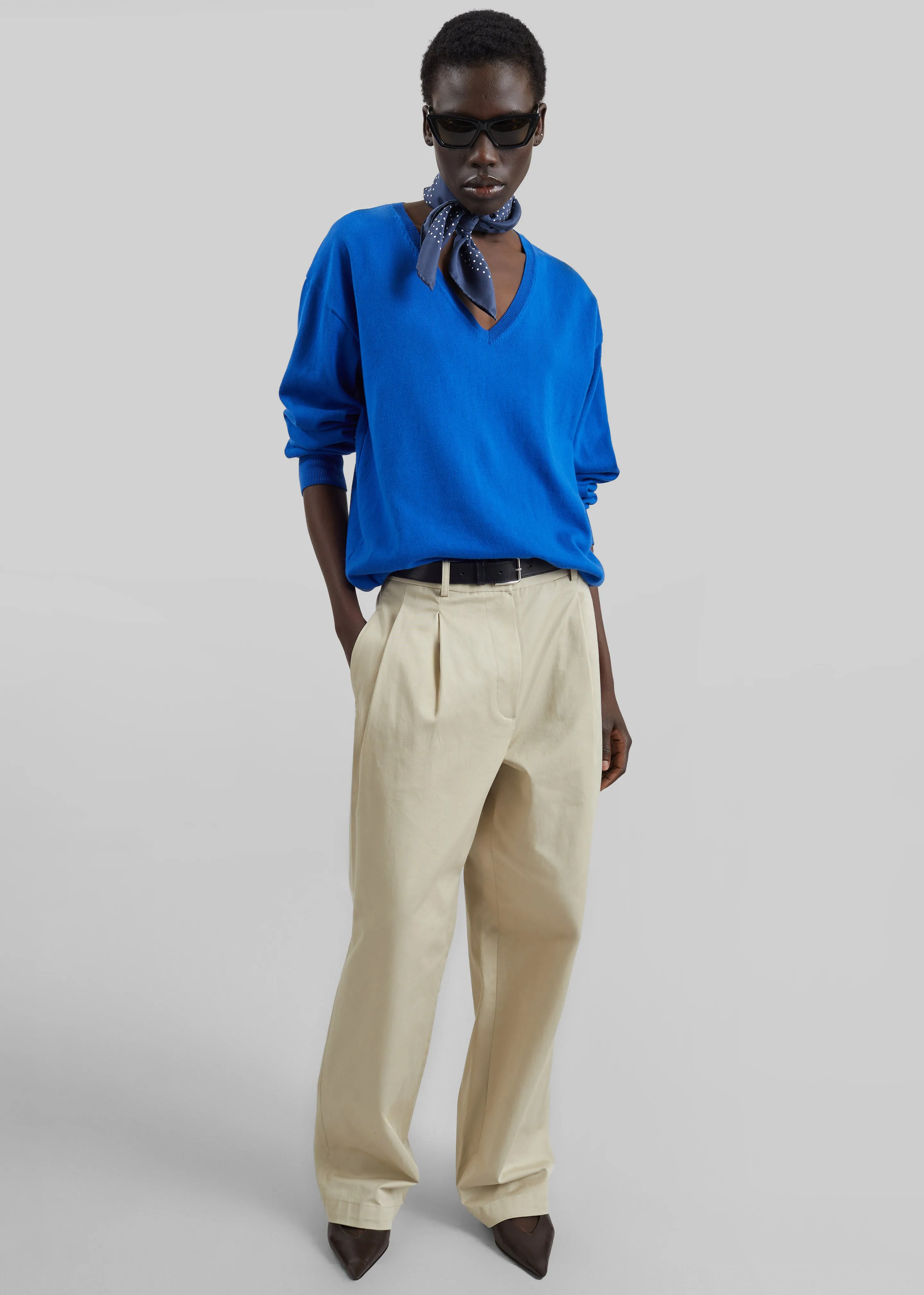 Meera V-Neck Sweater - Cobalt sold by Frankie Shop product image thumbnail 2