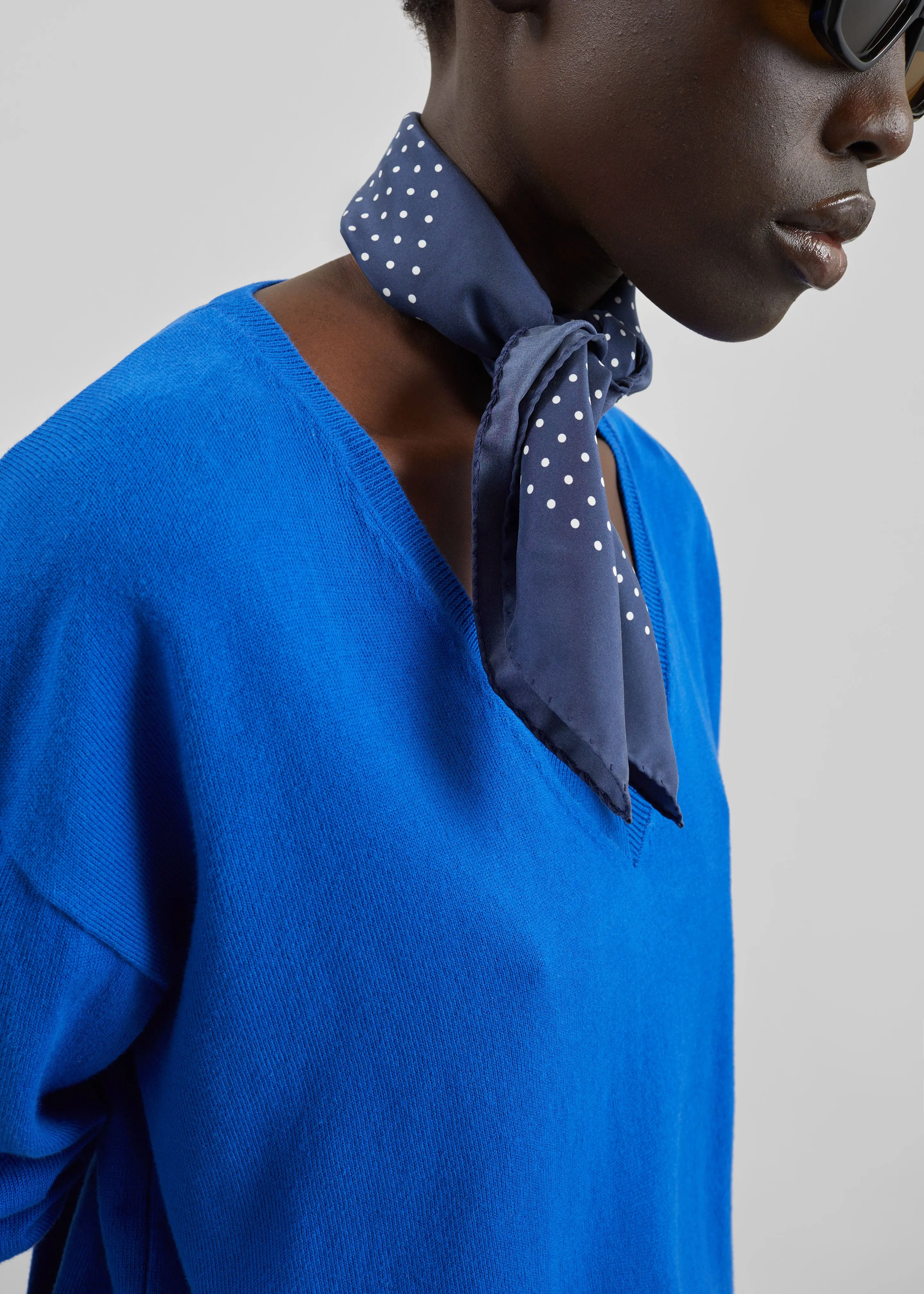 Meera V-Neck Sweater - Cobalt sold by Frankie Shop product image thumbnail 3