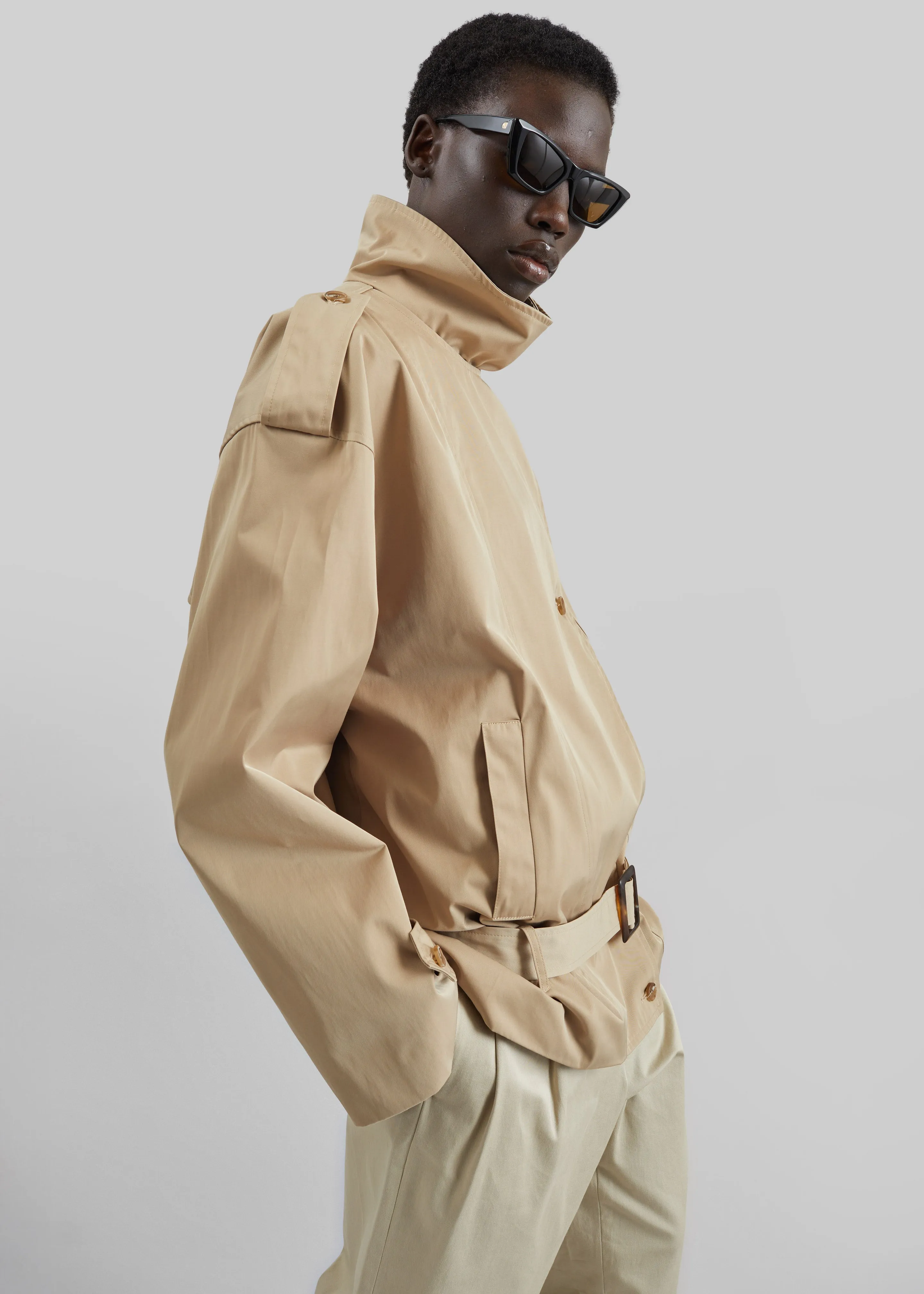 Virar Short Trench - Beige sold by Frankie Shop product image thumbnail 2