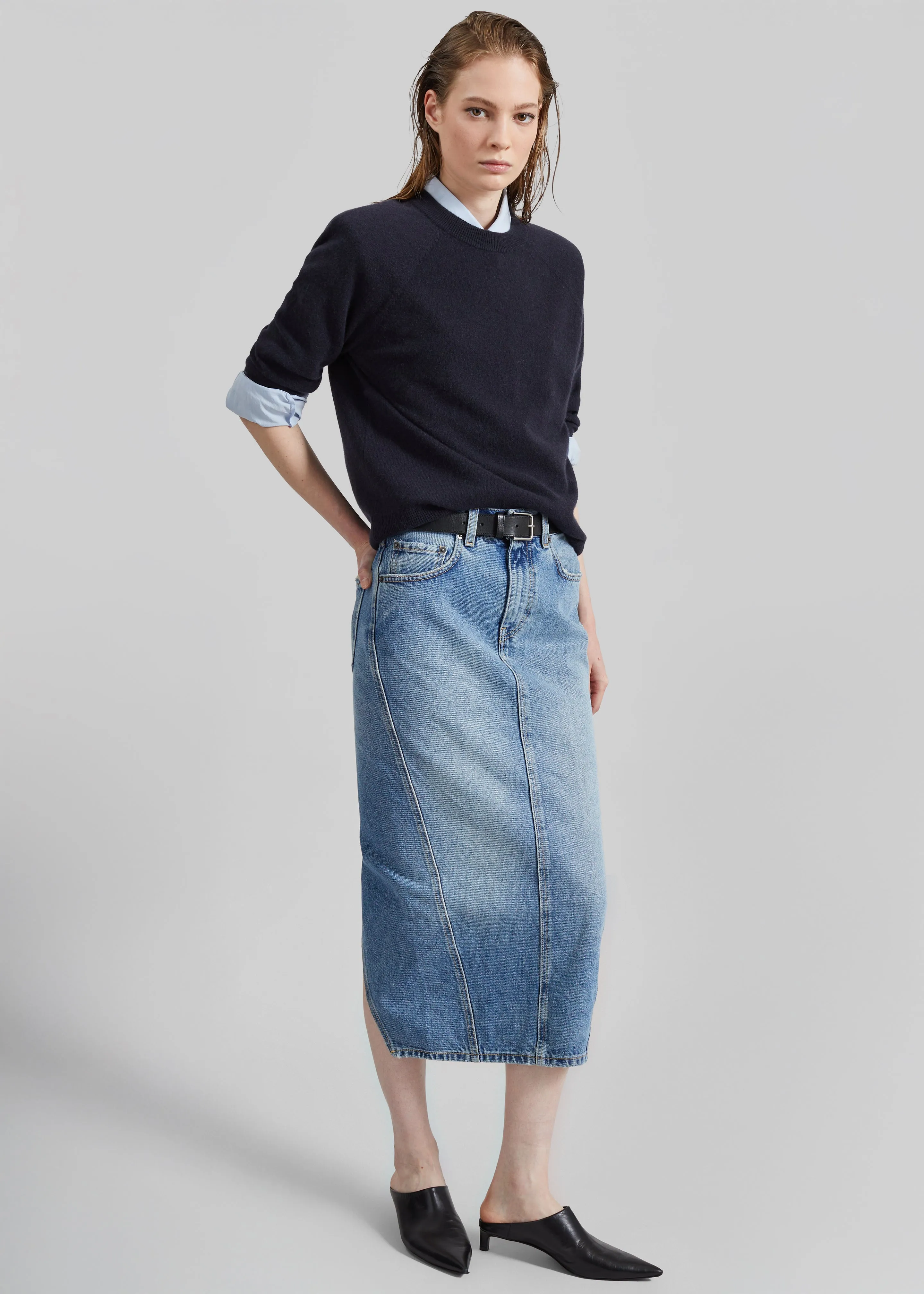 Haikure Ricka Skirt - Nordic Blue sold by Frankie Shop product image thumbnail 3
