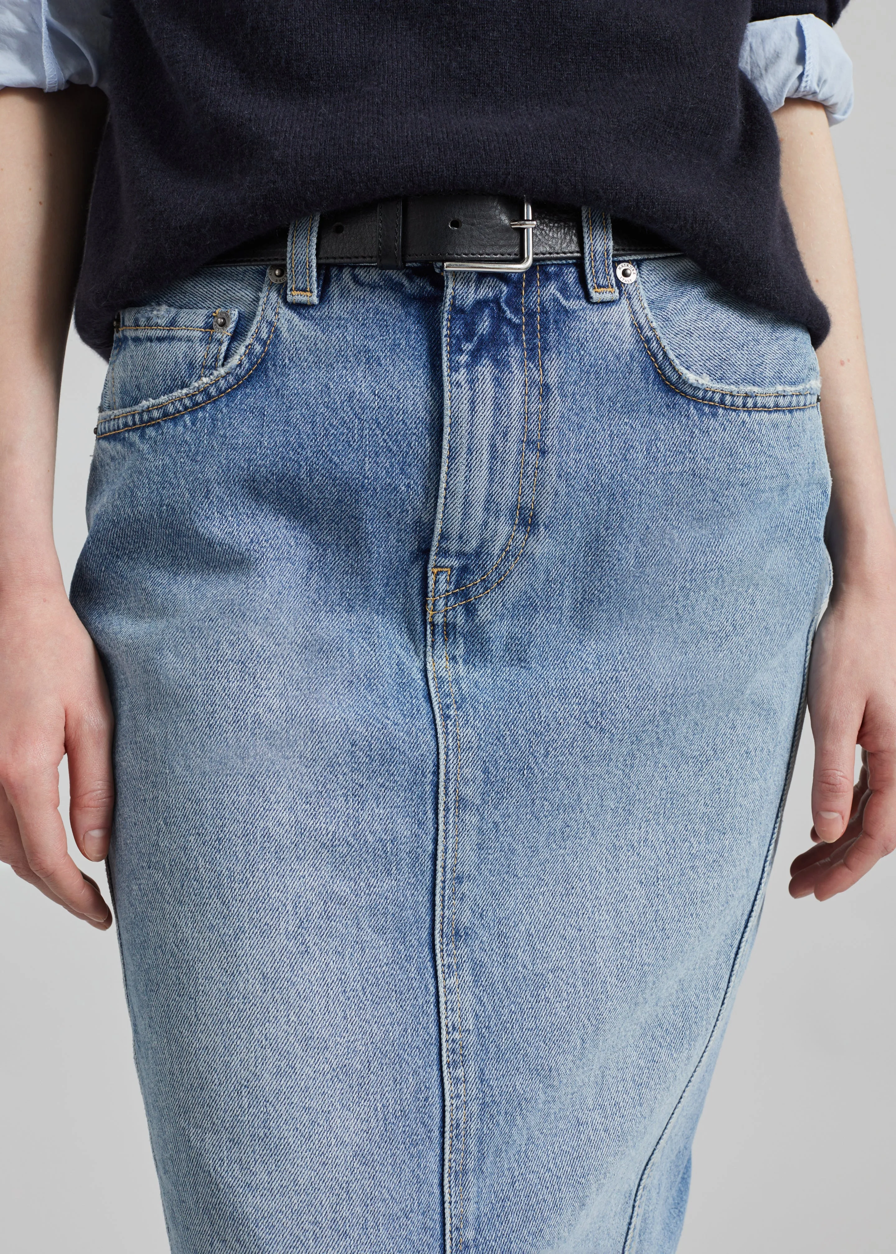 Haikure Ricka Skirt - Nordic Blue sold by Frankie Shop product image thumbnail 4