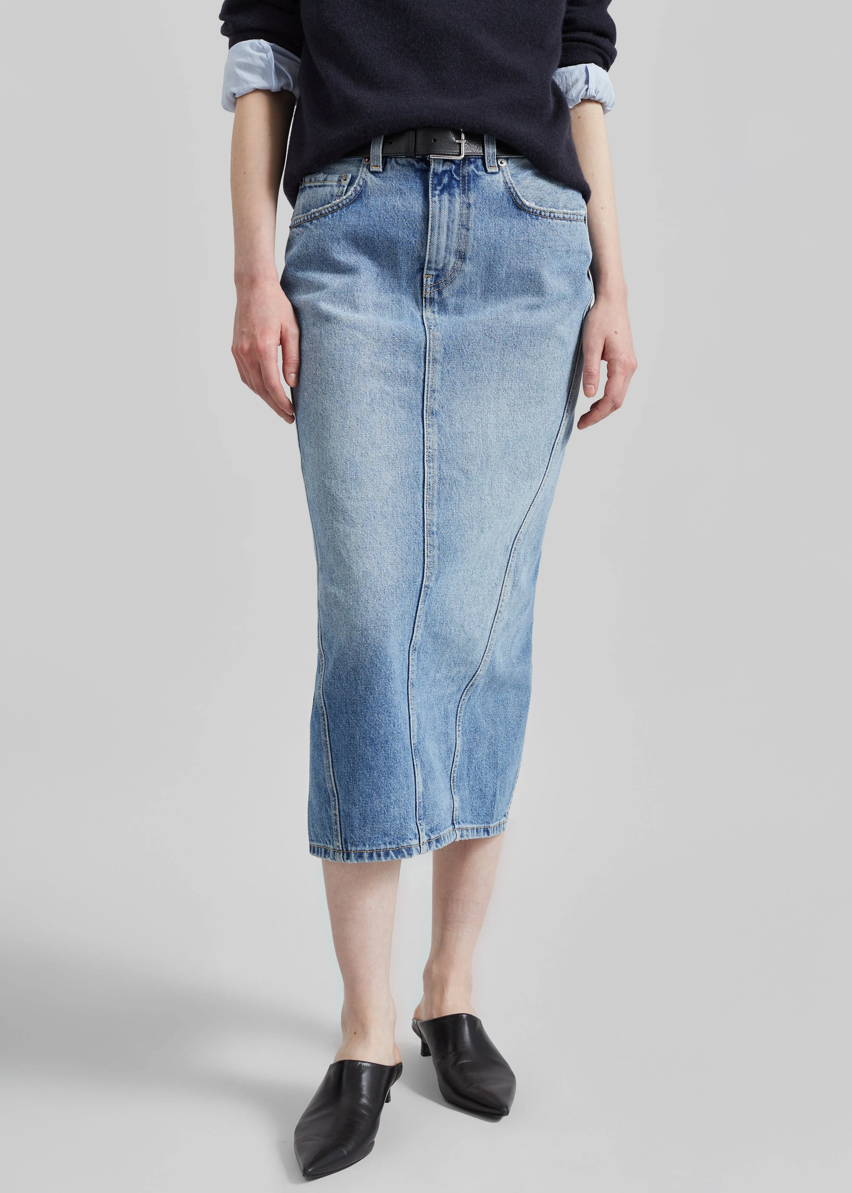 Haikure Ricka Skirt - Nordic Blue sold by Frankie Shop product image thumbnail 2