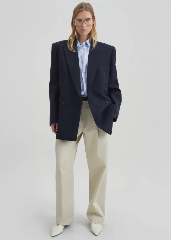 Norstrand Cotton Chino Trousers - Light Beige made by Frankie Shop