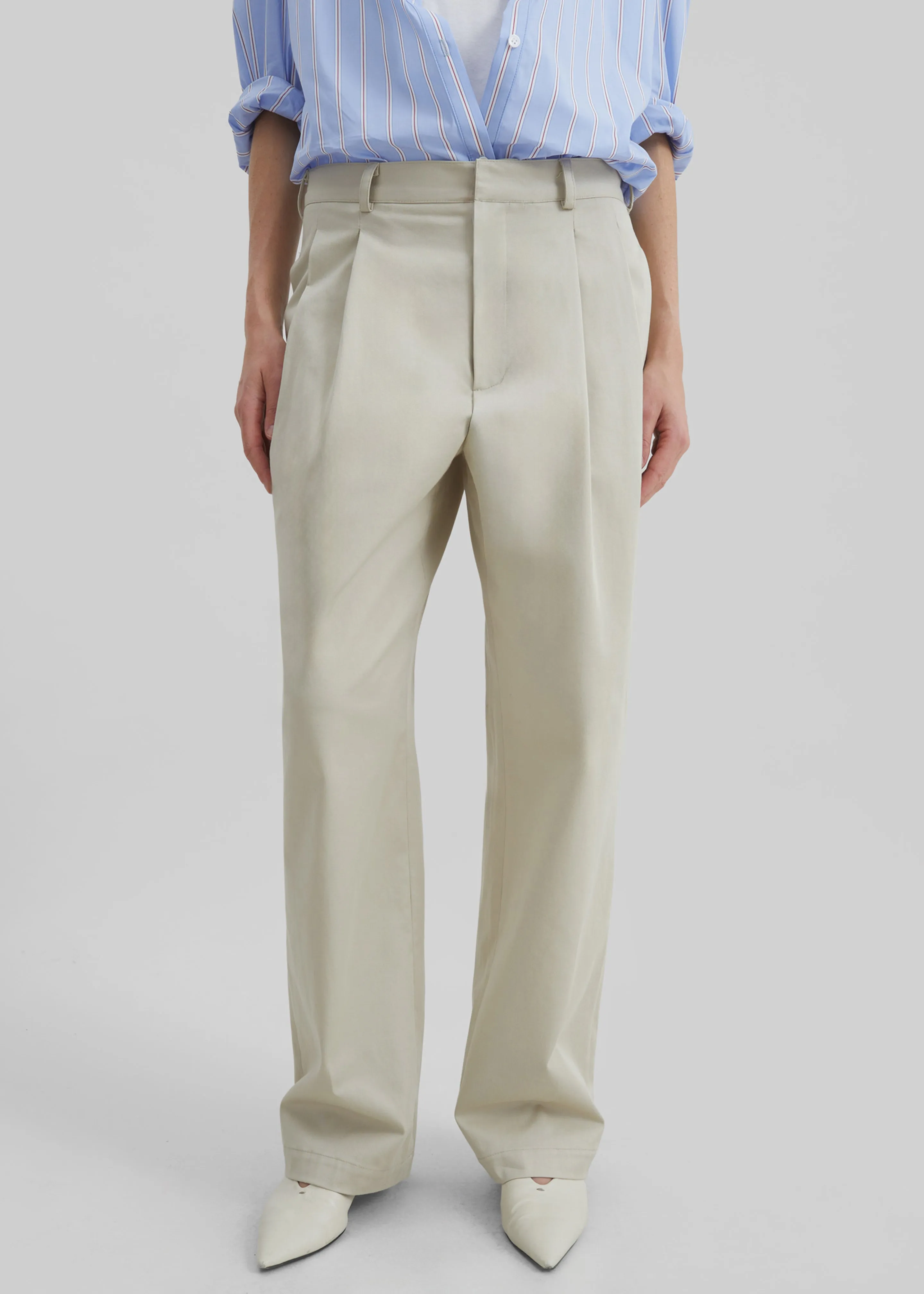 Norstrand Cotton Chino Trousers - Light Beige sold by Frankie Shop product image thumbnail 2
