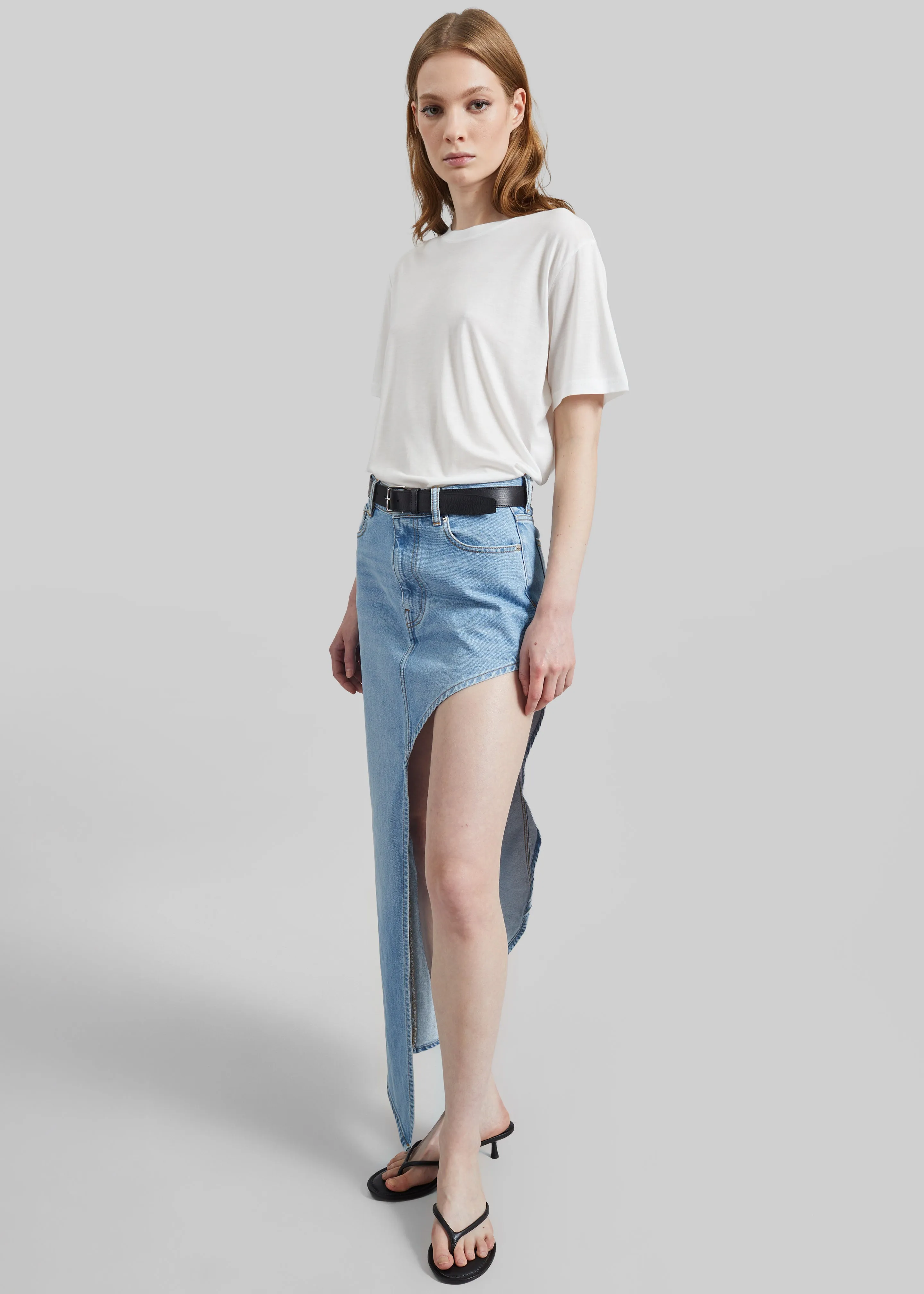 Coperni One-Leg Denim Skirt - Blue sold by Frankie Shop product image thumbnail 3