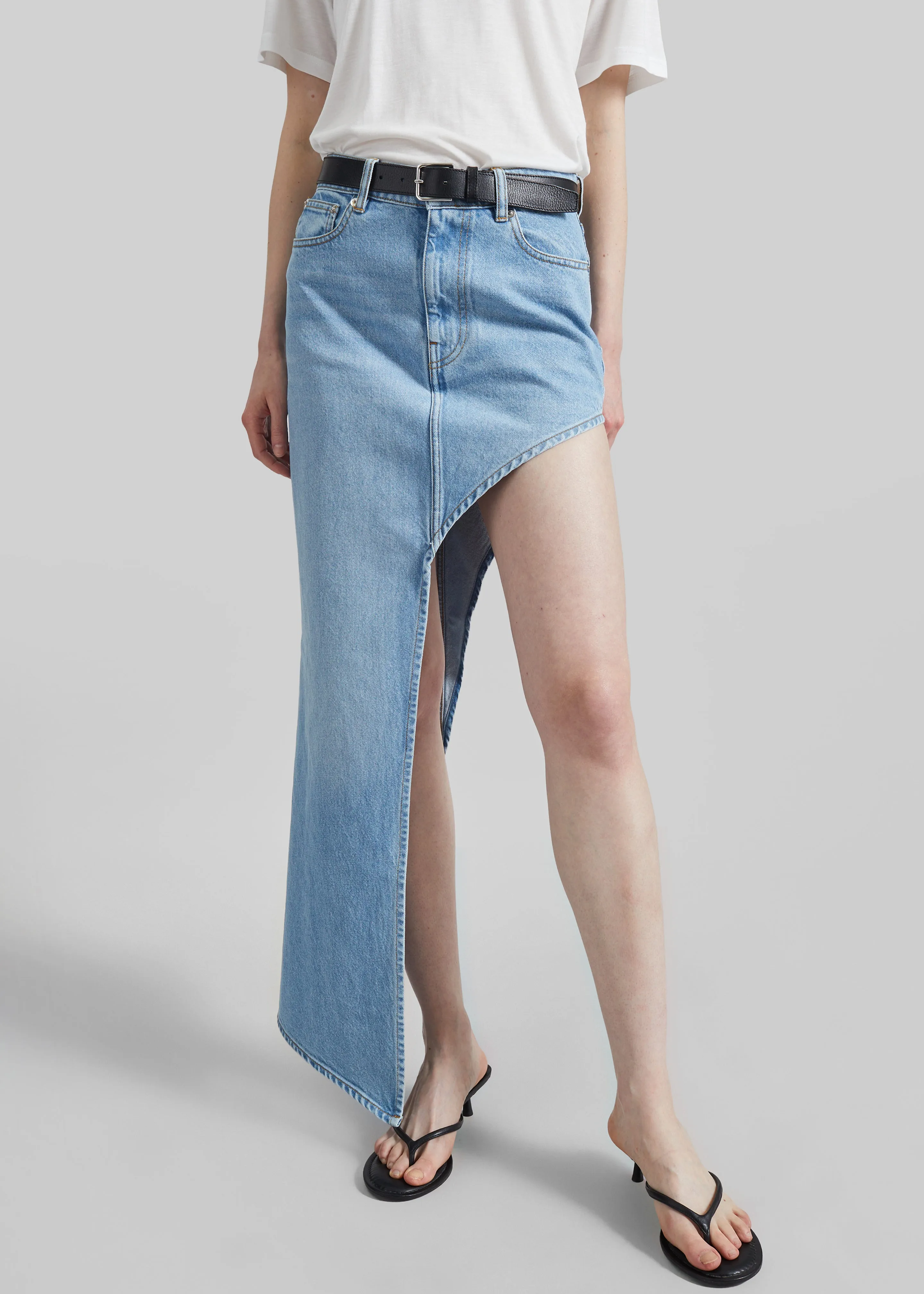Coperni One-Leg Denim Skirt - Blue sold by Frankie Shop product image thumbnail 2