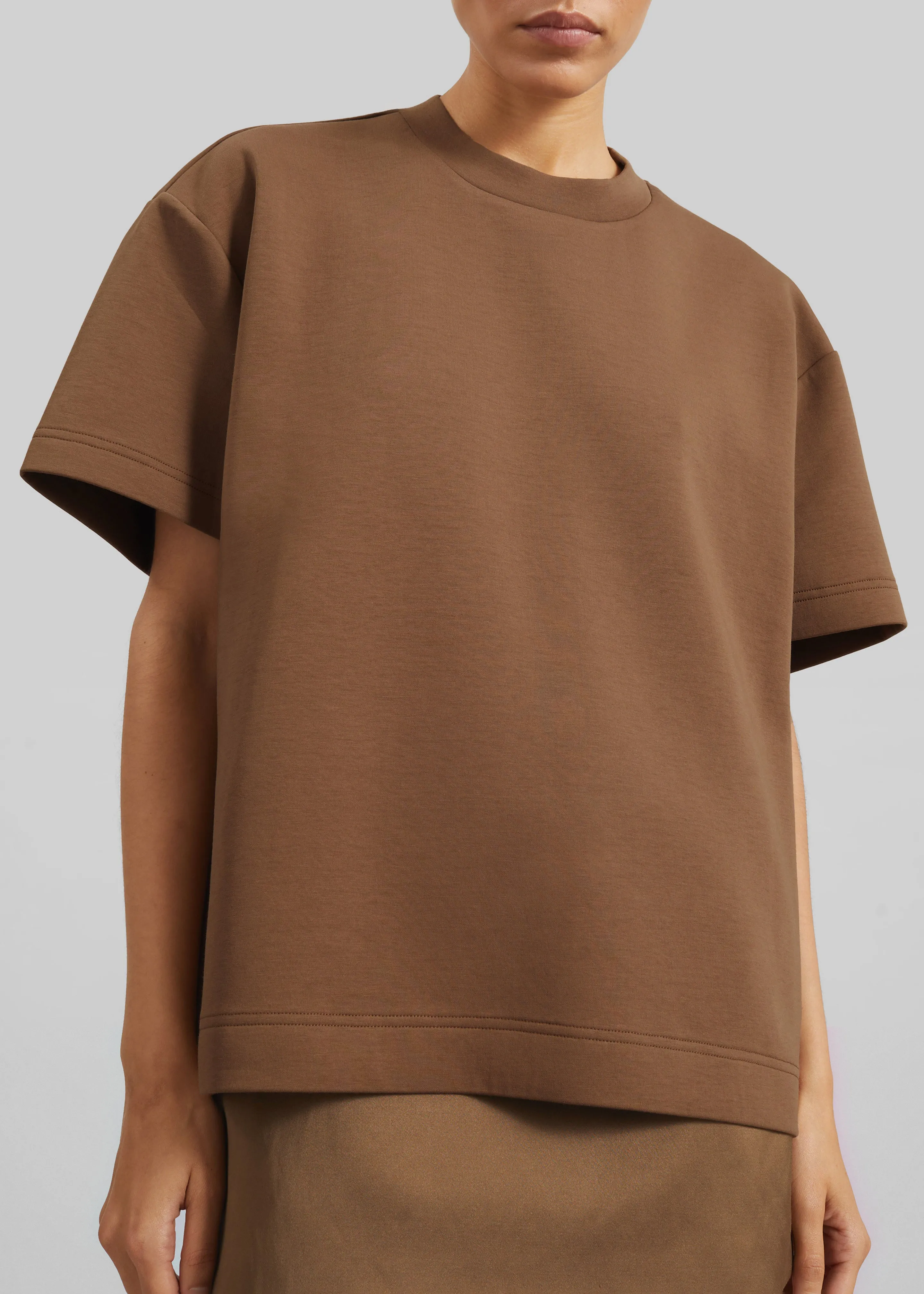 Scoob Boxy T-Shirt - Light Brown sold by Frankie Shop product image thumbnail 2