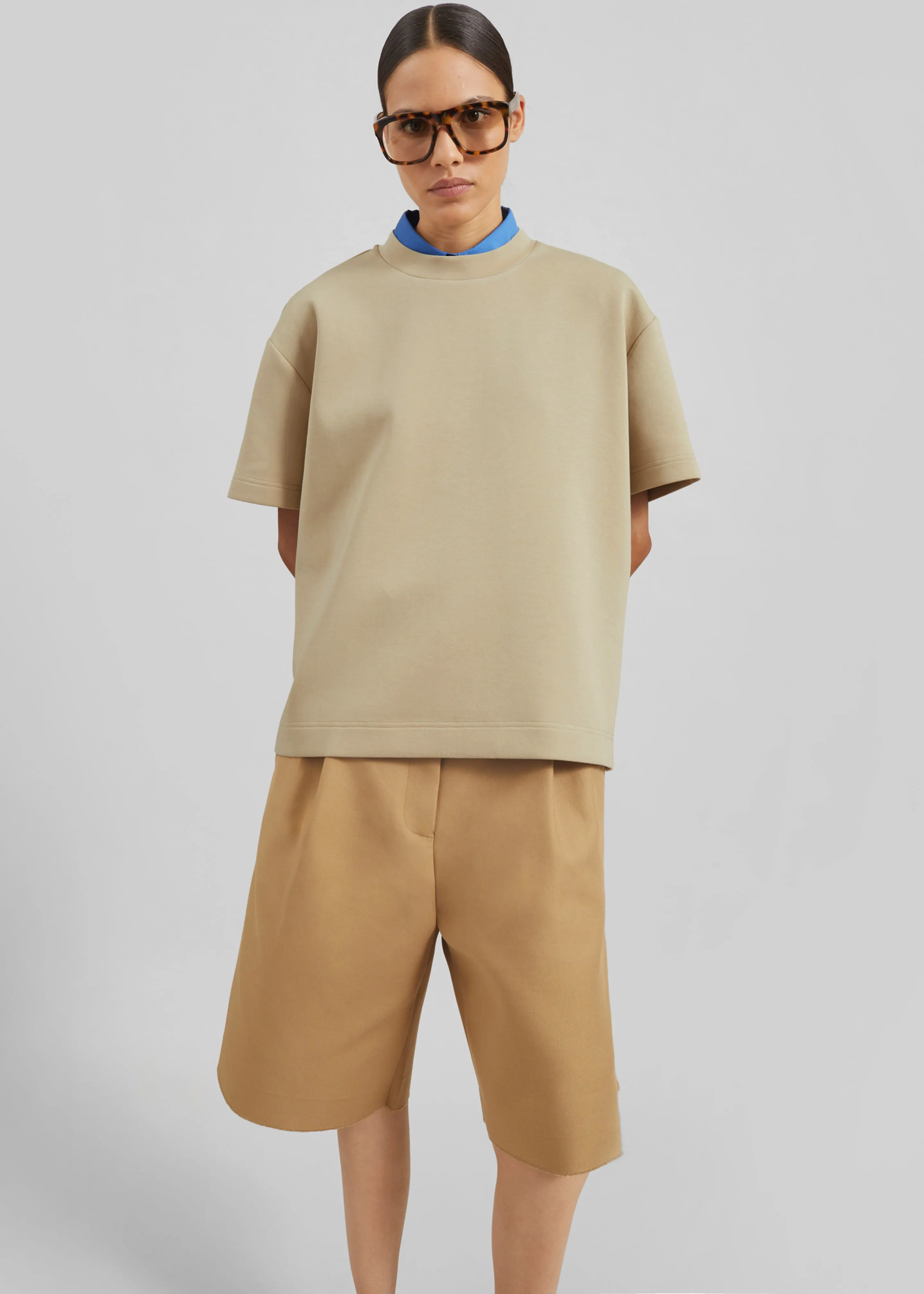 Scoob Boxy T-Shirt - Beige sold by Frankie Shop product image thumbnail 2