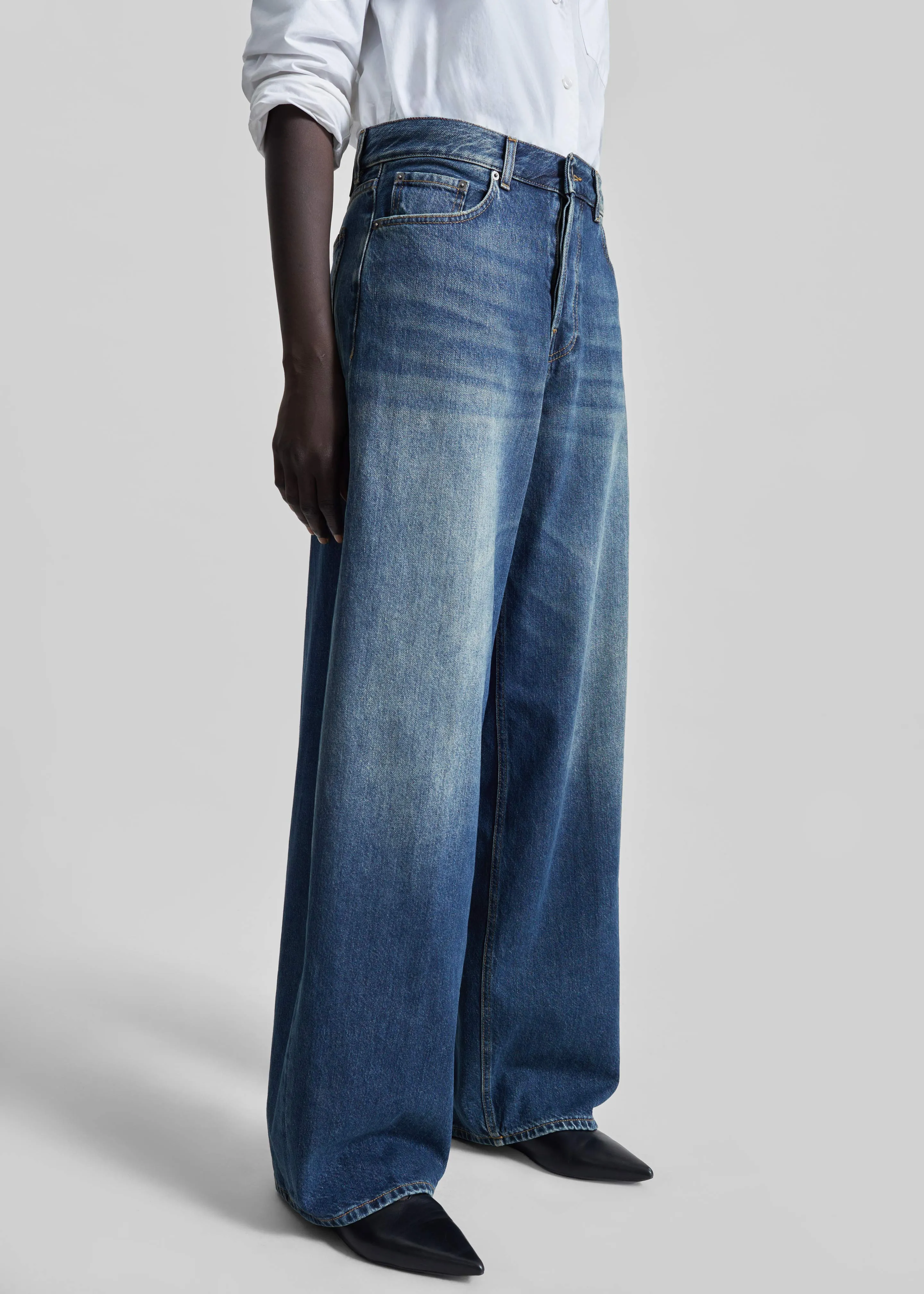 Haikure Bethany Jeans - Intense Blue sold by Frankie Shop product image thumbnail 5