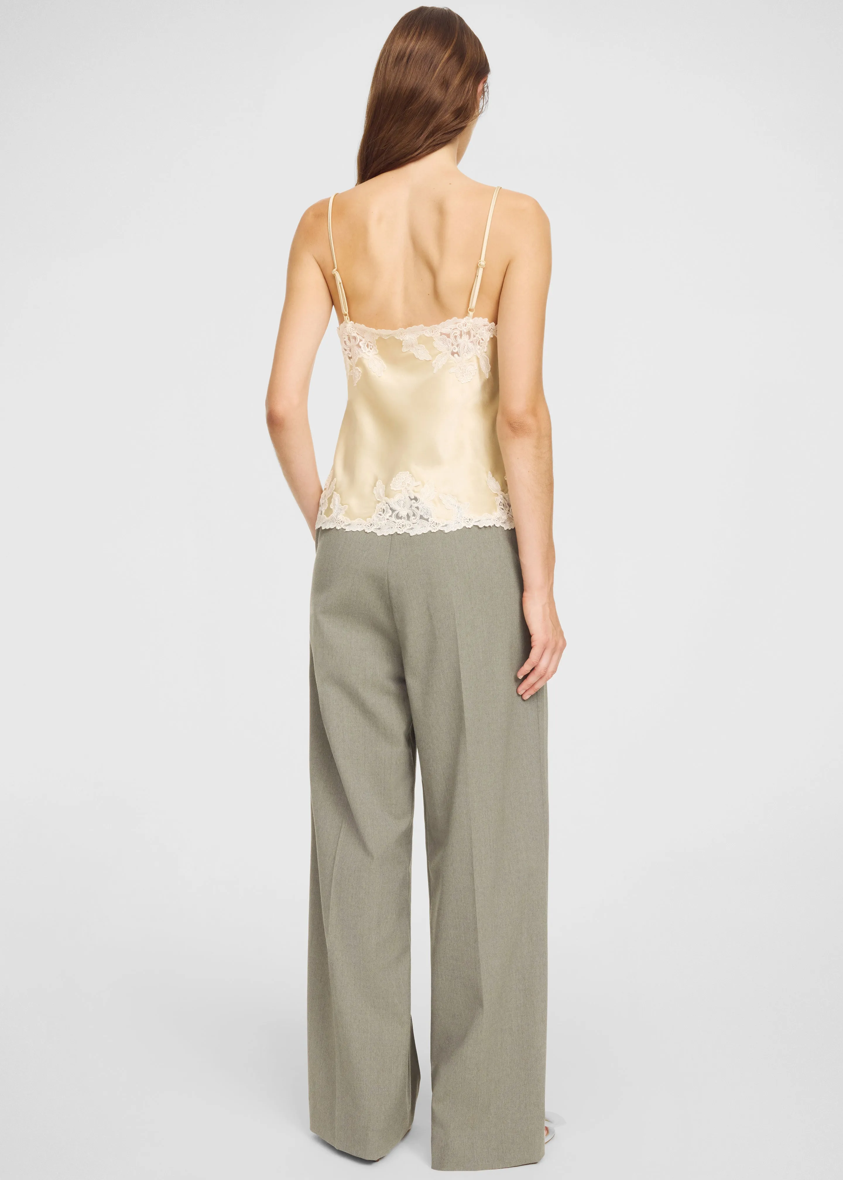 By Malene Birger Madeleine Satin Top - Vanilla Cream sold by Frankie Shop product image thumbnail 3