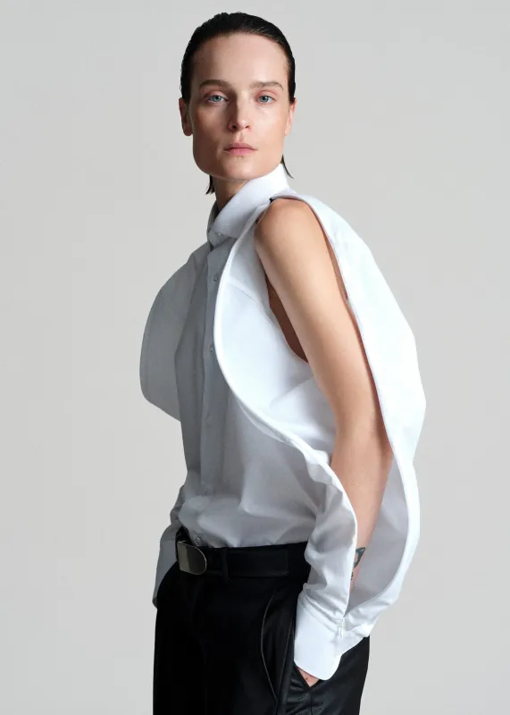 Bettter Zipped Shirt - White made by Frankie Shop