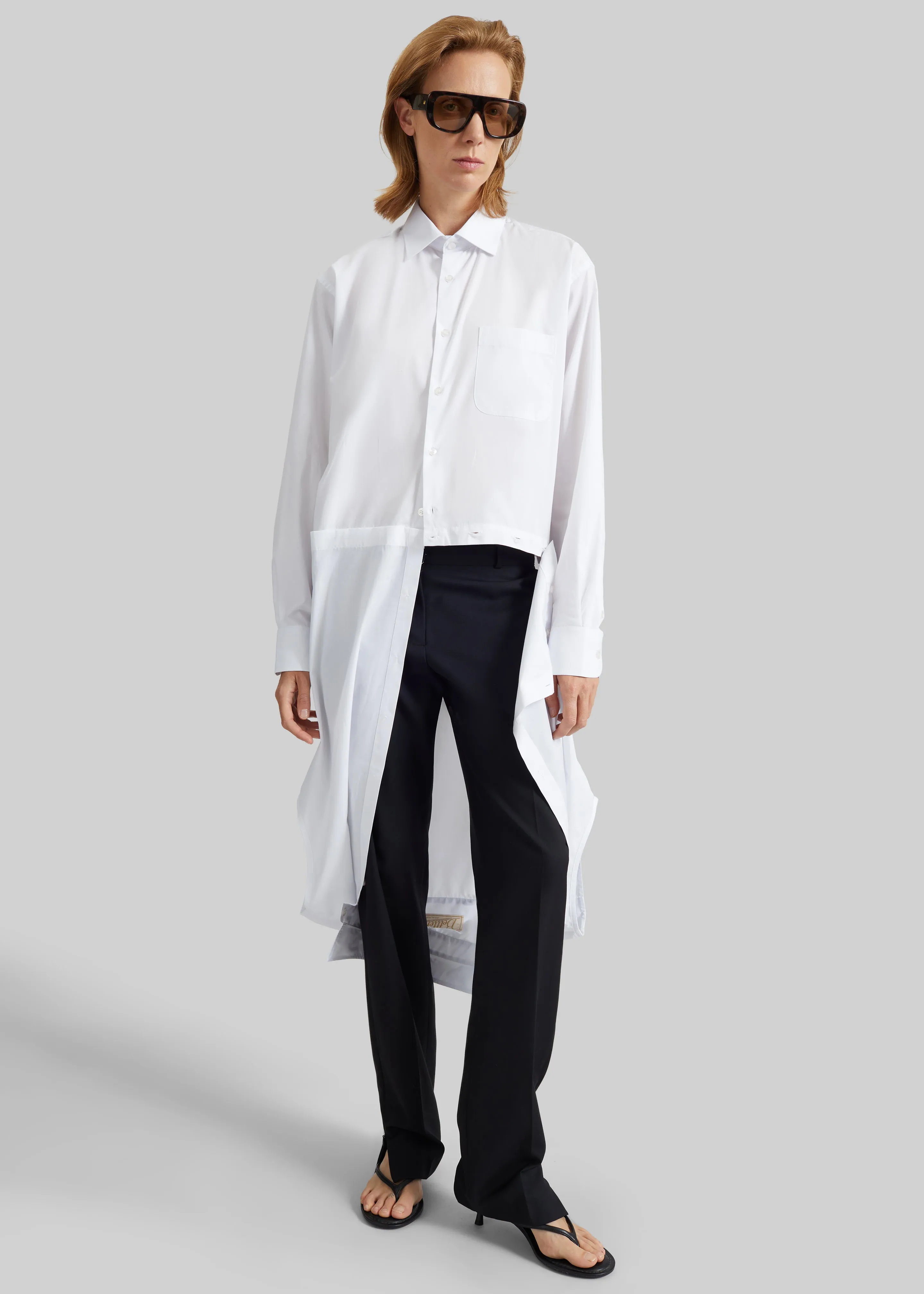 Bettter Upside Down Shirt - White sold by Frankie Shop product image thumbnail 4