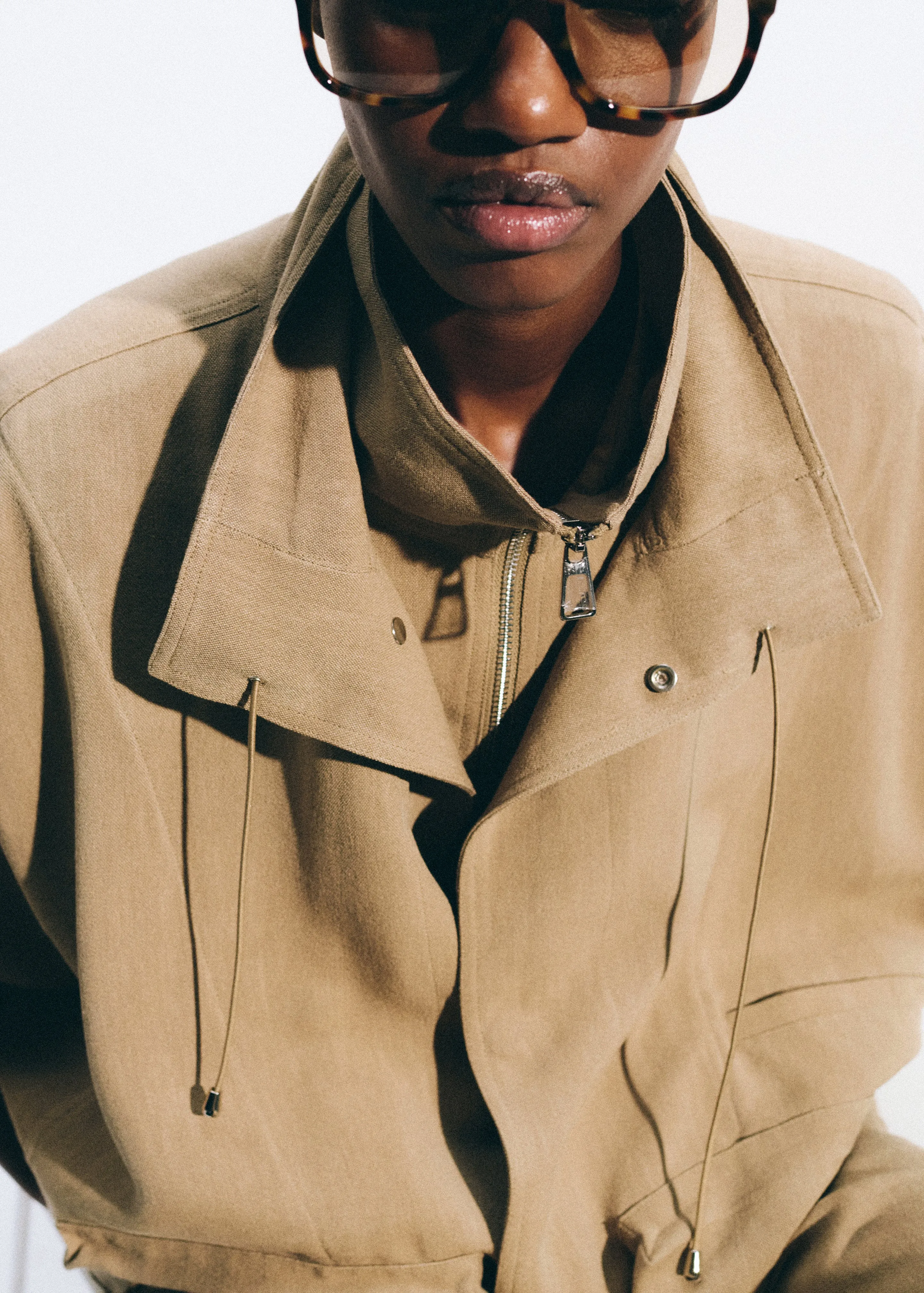 Breya Linen Fluid Jacket - Camel sold by Frankie Shop product image thumbnail 4