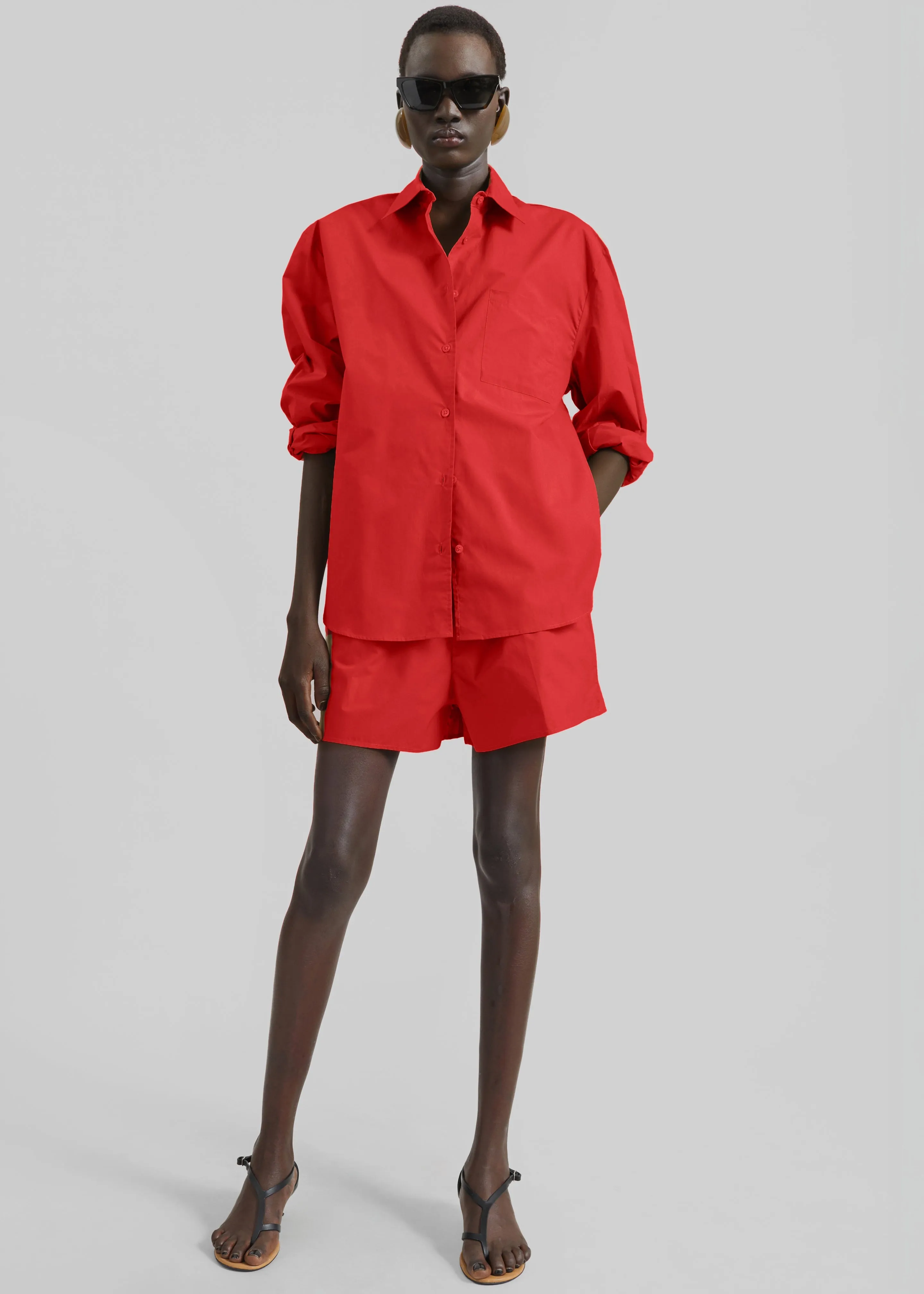 Lui Organic Cotton Boxer Shorts - Red sold by Frankie Shop product image thumbnail 3