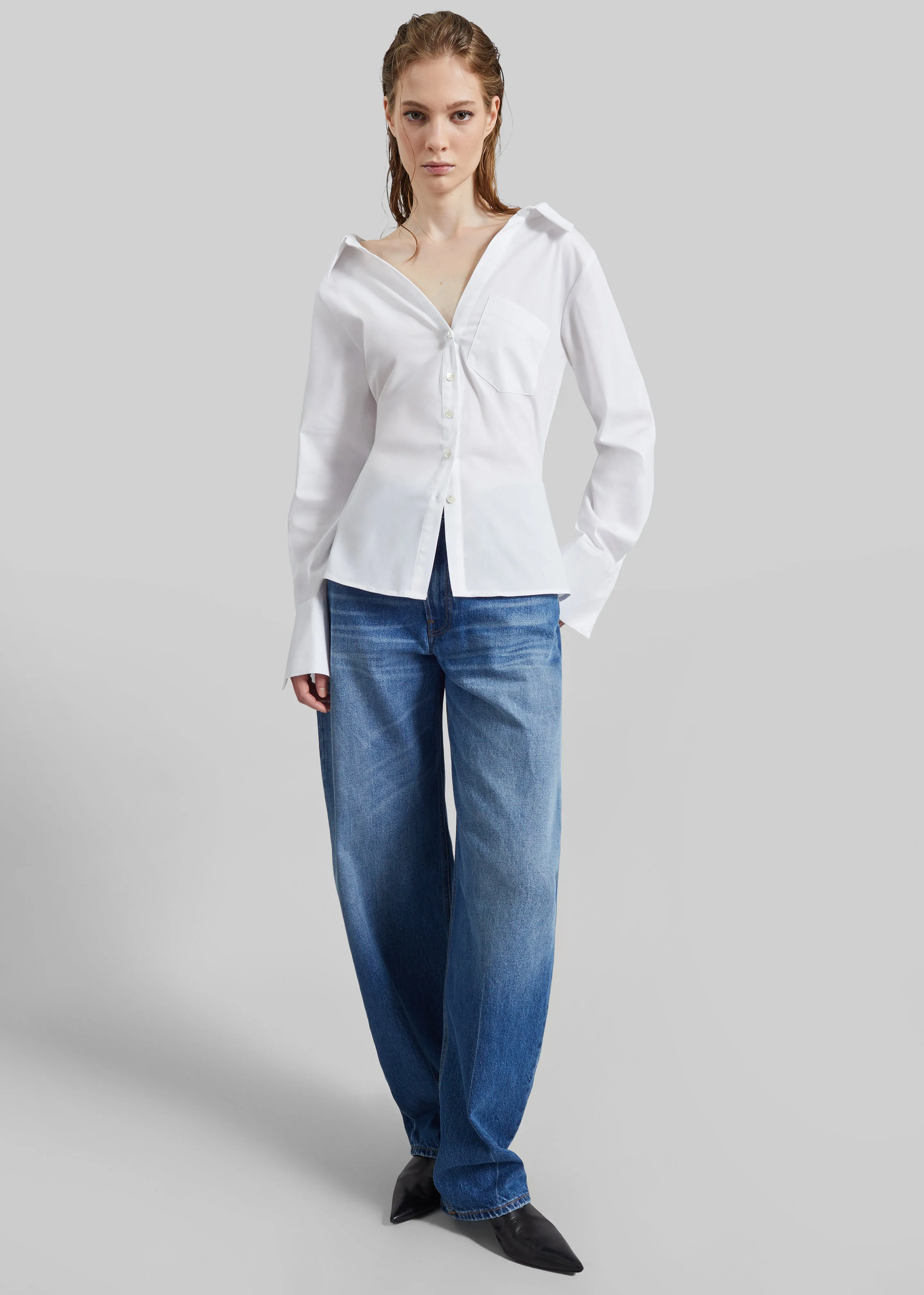 Tiona Fitted Shirt - White sold by Frankie Shop product image thumbnail 5