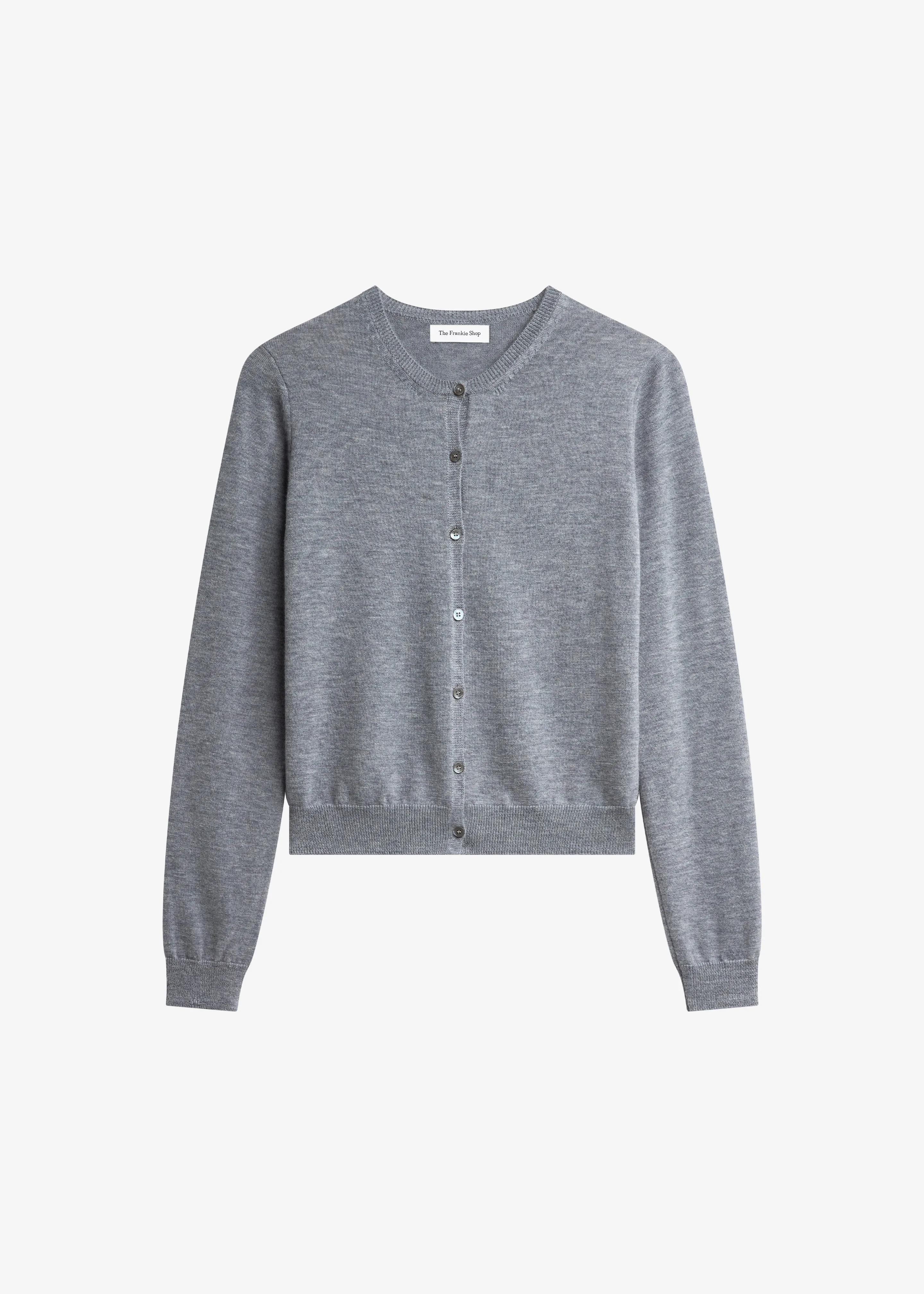 Mahim Superfine Wool Cardigan - Grey sold by Frankie Shop product image thumbnail 4