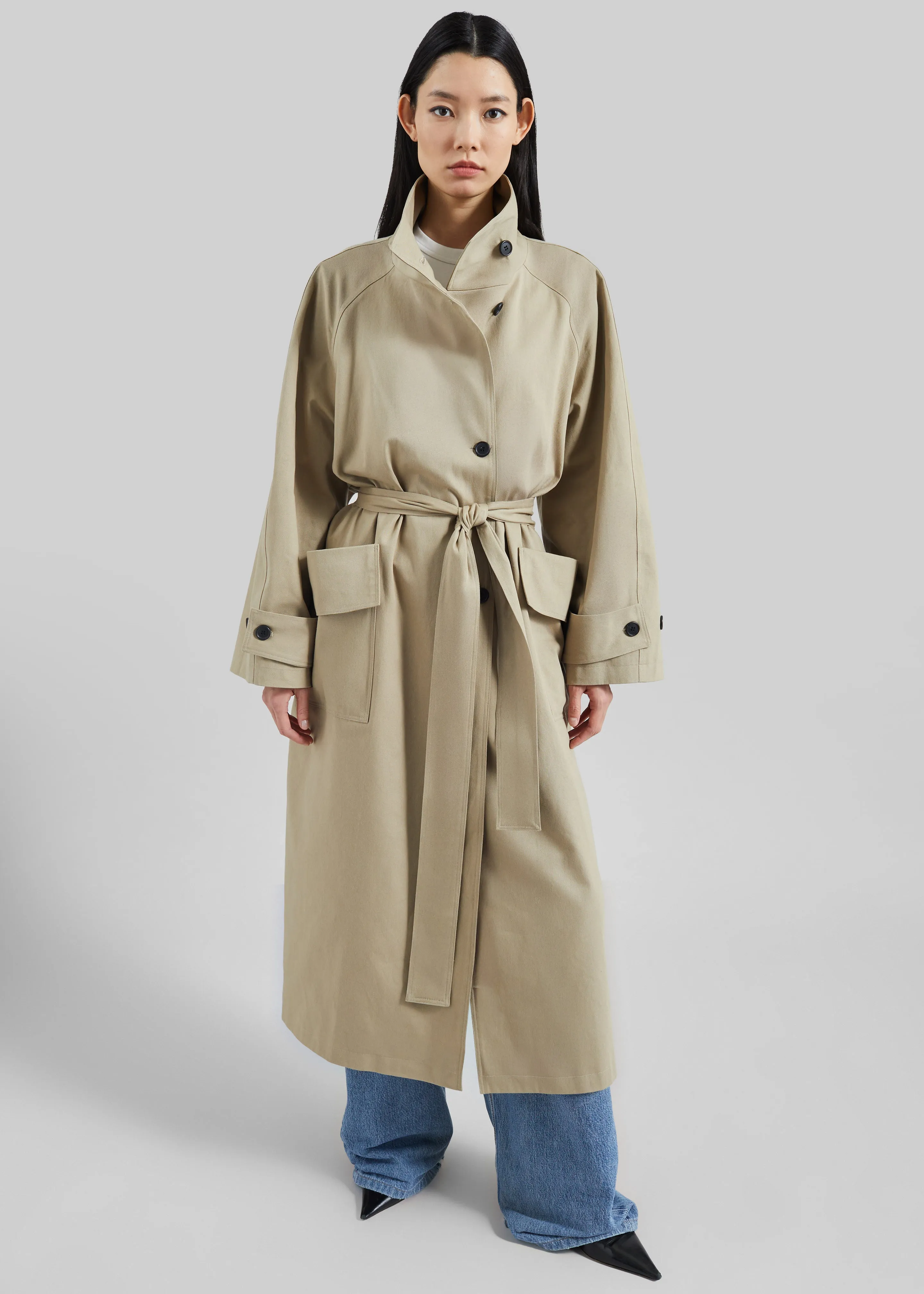 Lenoir Trench Coat - Beige sold by Frankie Shop product image thumbnail 3