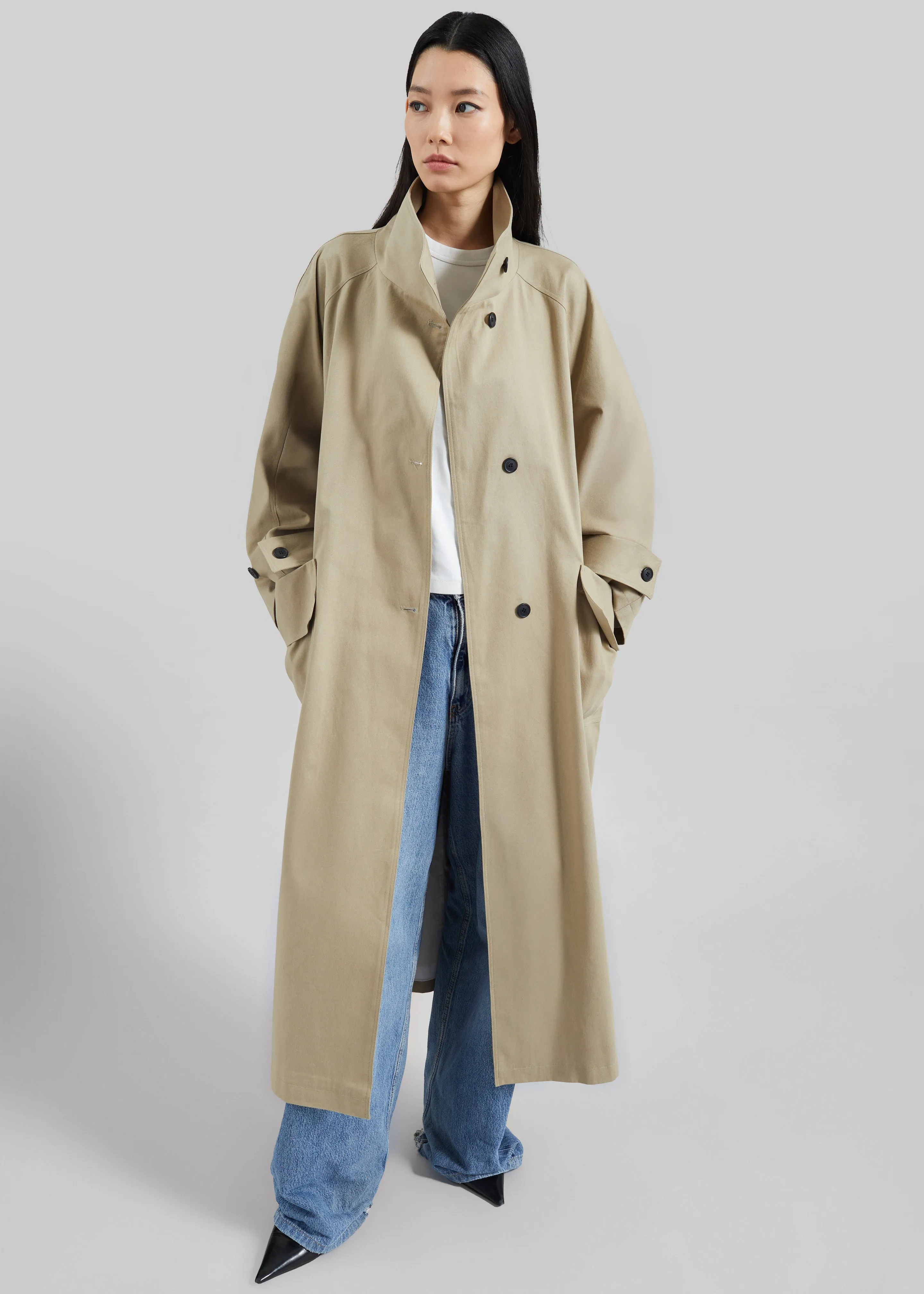 Lenoir Trench Coat - Beige sold by Frankie Shop product image thumbnail 4