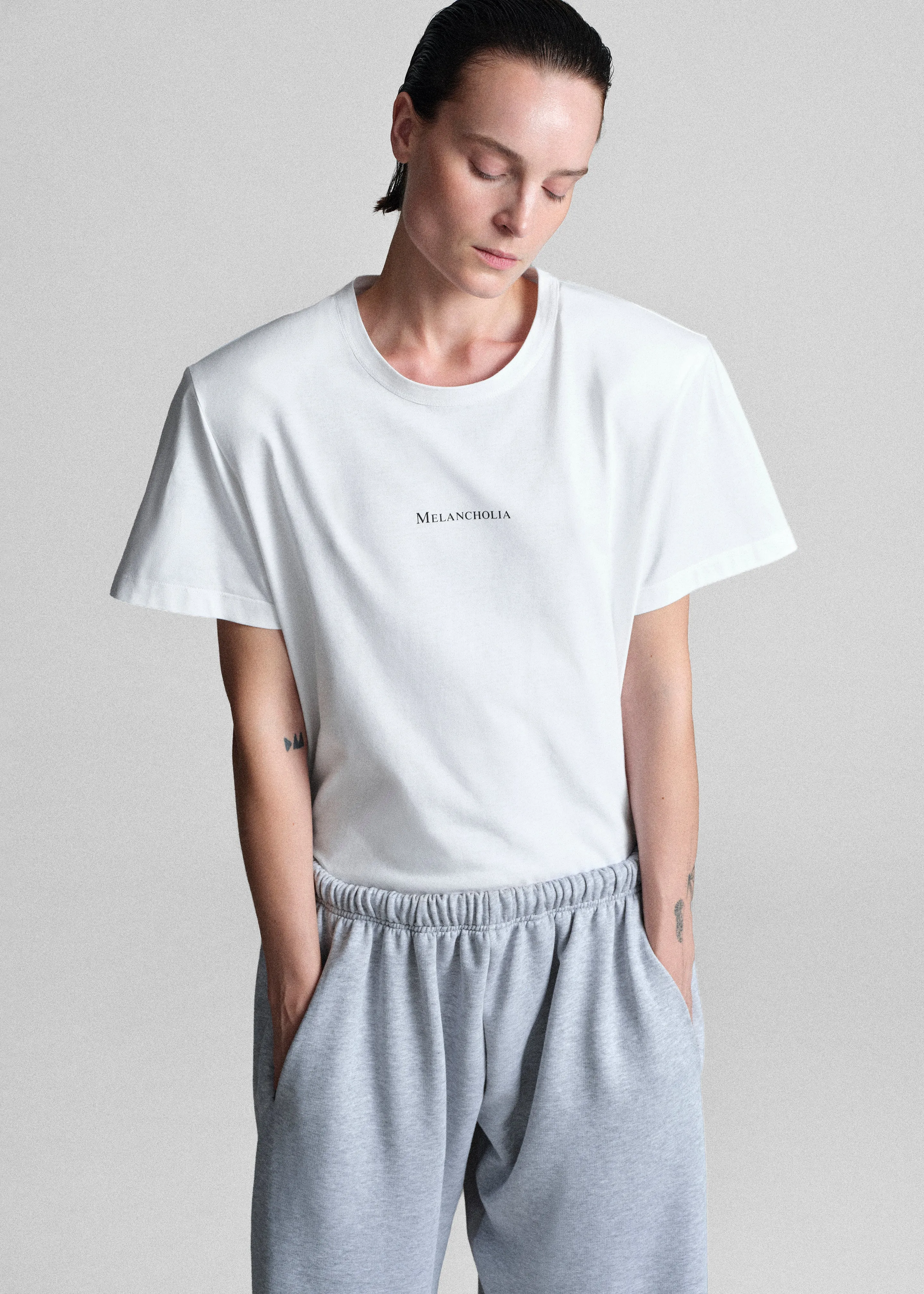 Bettter Melancholia Classic T-Shirt - White sold by Frankie Shop product image thumbnail 4