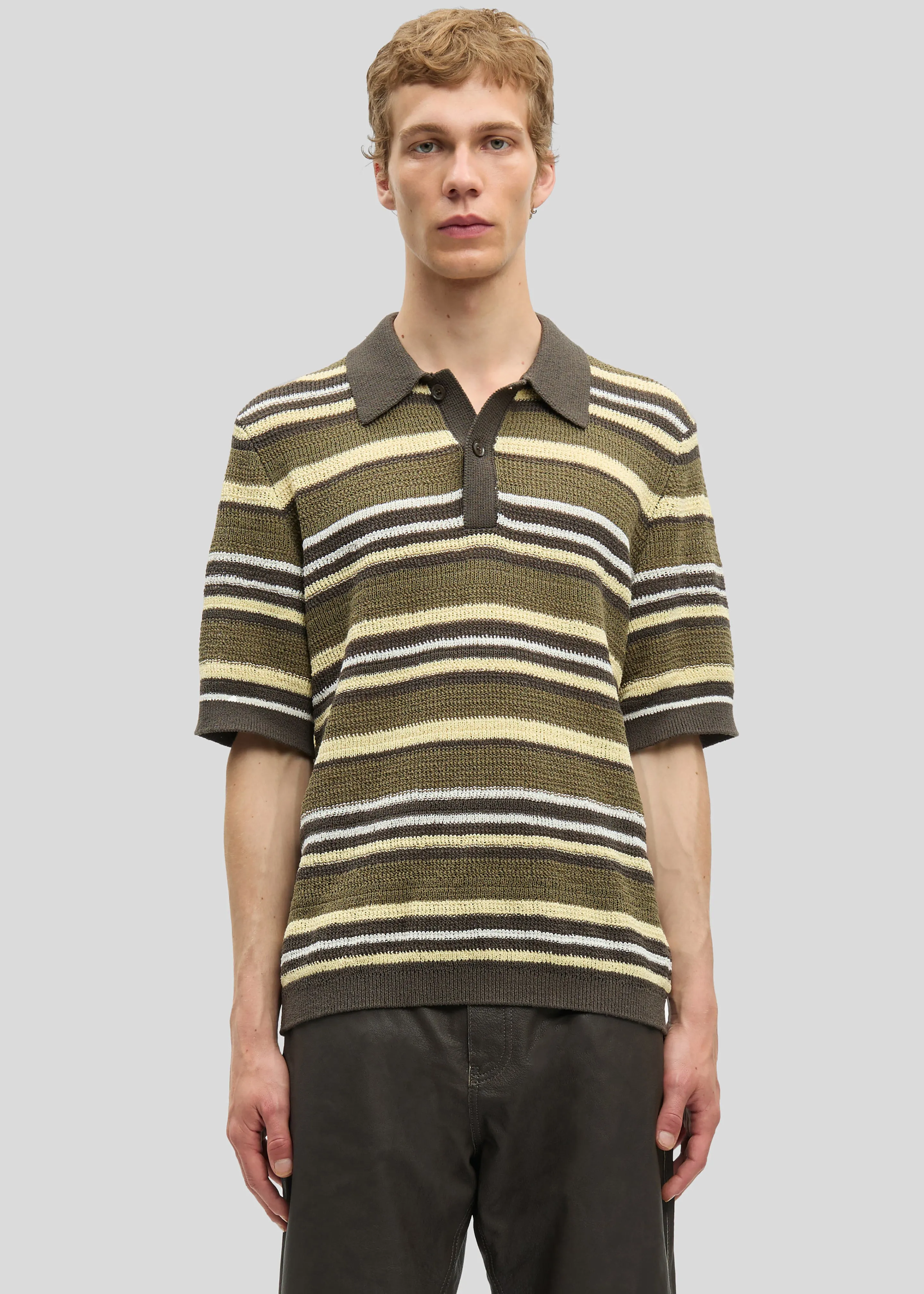 Samsøe Samsøe Samarco Polo Ss - Burnt Olive St. sold by Frankie Shop product image thumbnail 2