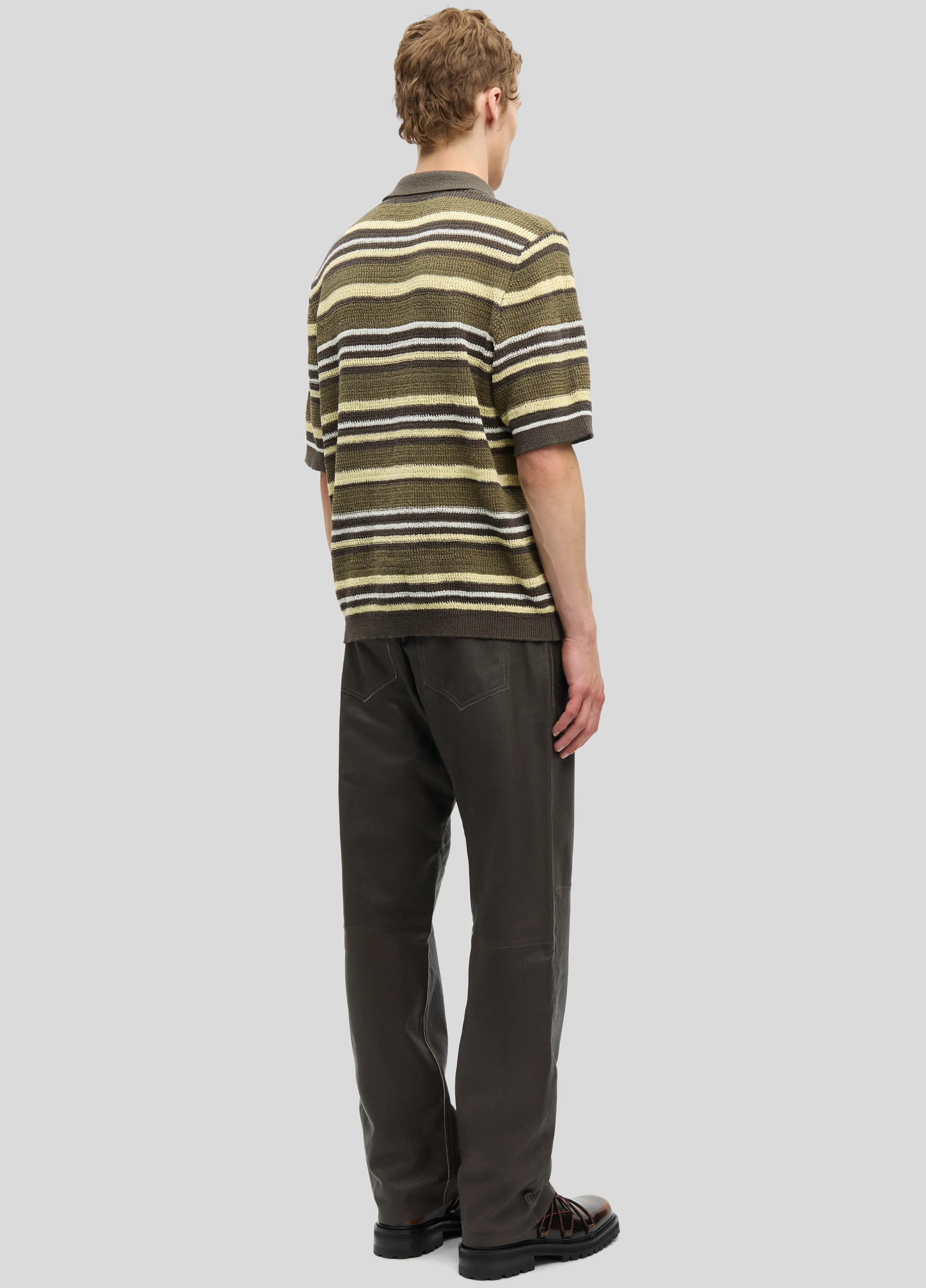 Samsøe Samsøe Samarco Polo Ss - Burnt Olive St. sold by Frankie Shop product image thumbnail 5